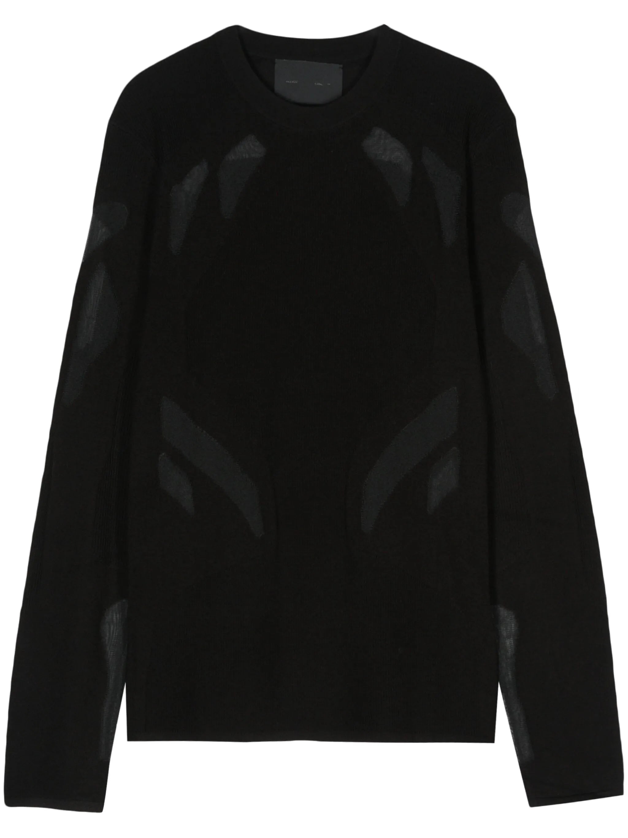 semi-sheer panels jumper