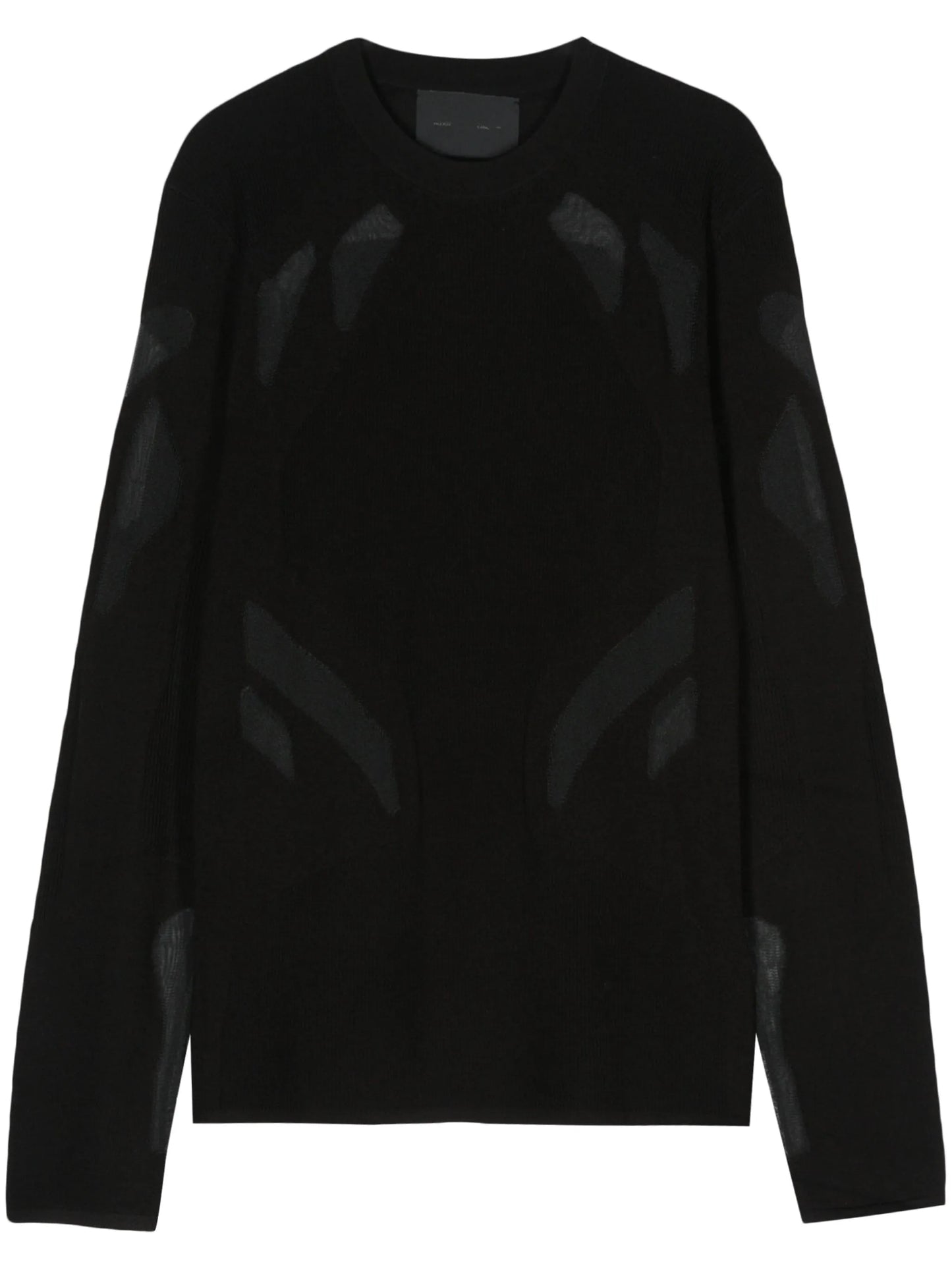 semi-sheer panels jumper