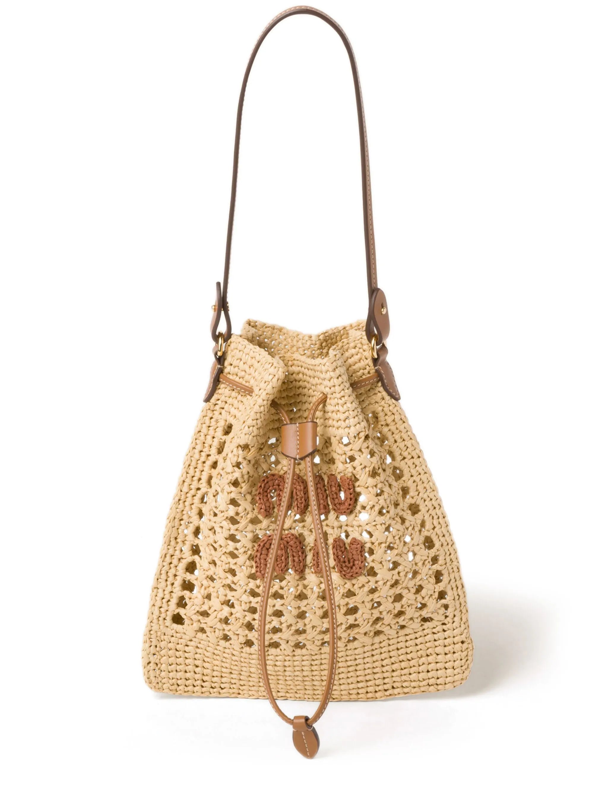 woven raffia mini bag