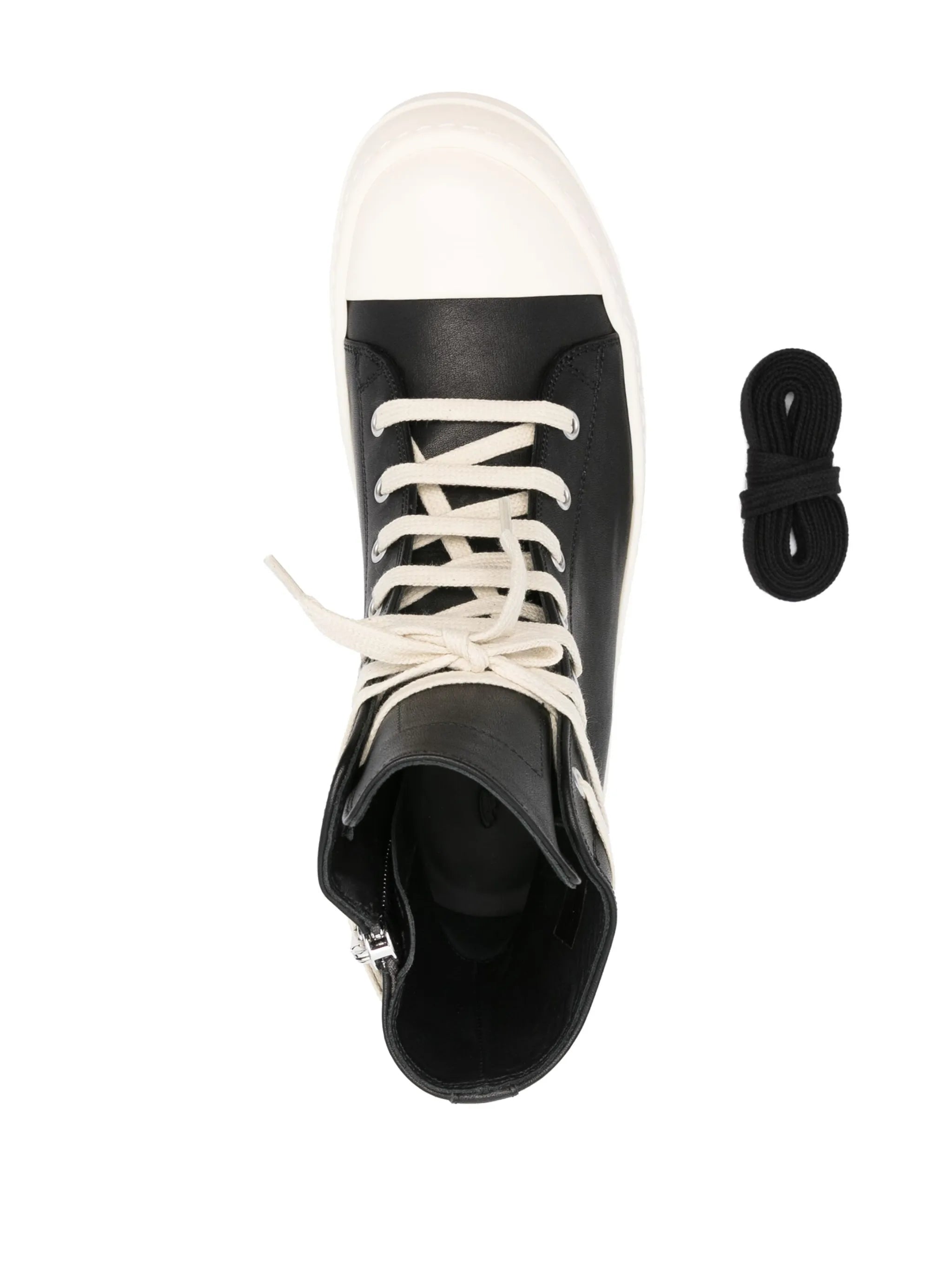 rubber-toecap high-top sneakers