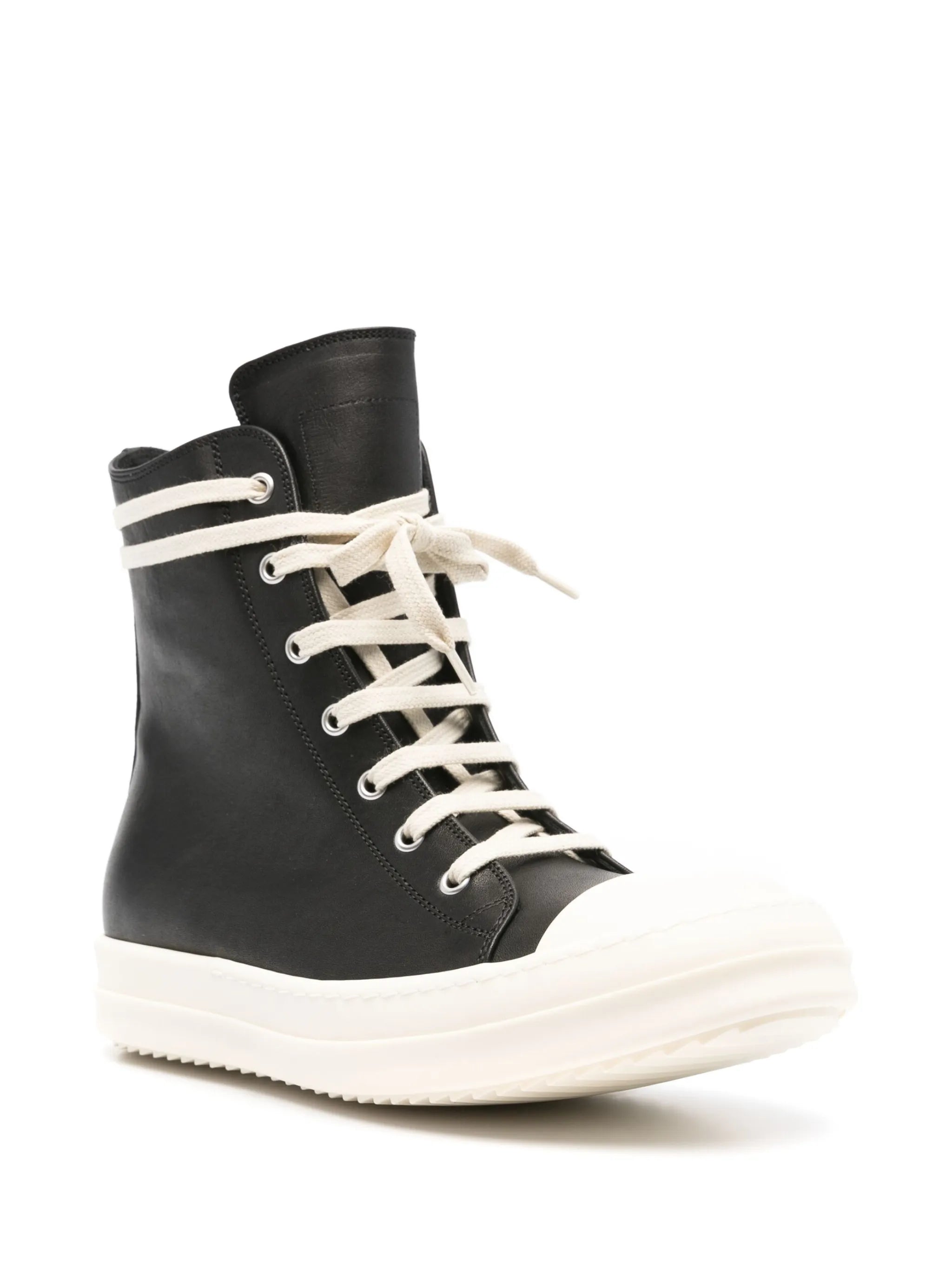 rubber-toecap high-top sneakers