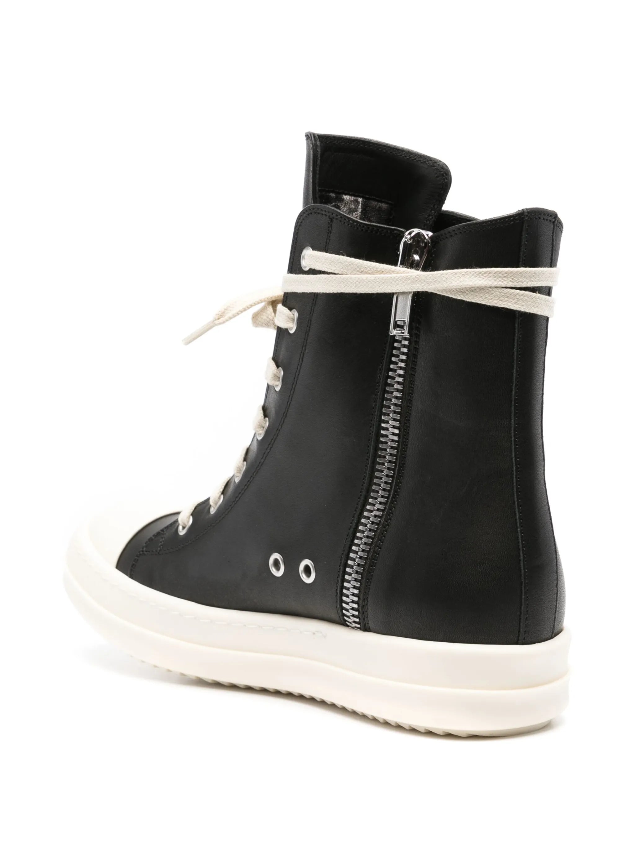 rubber-toecap high-top sneakers