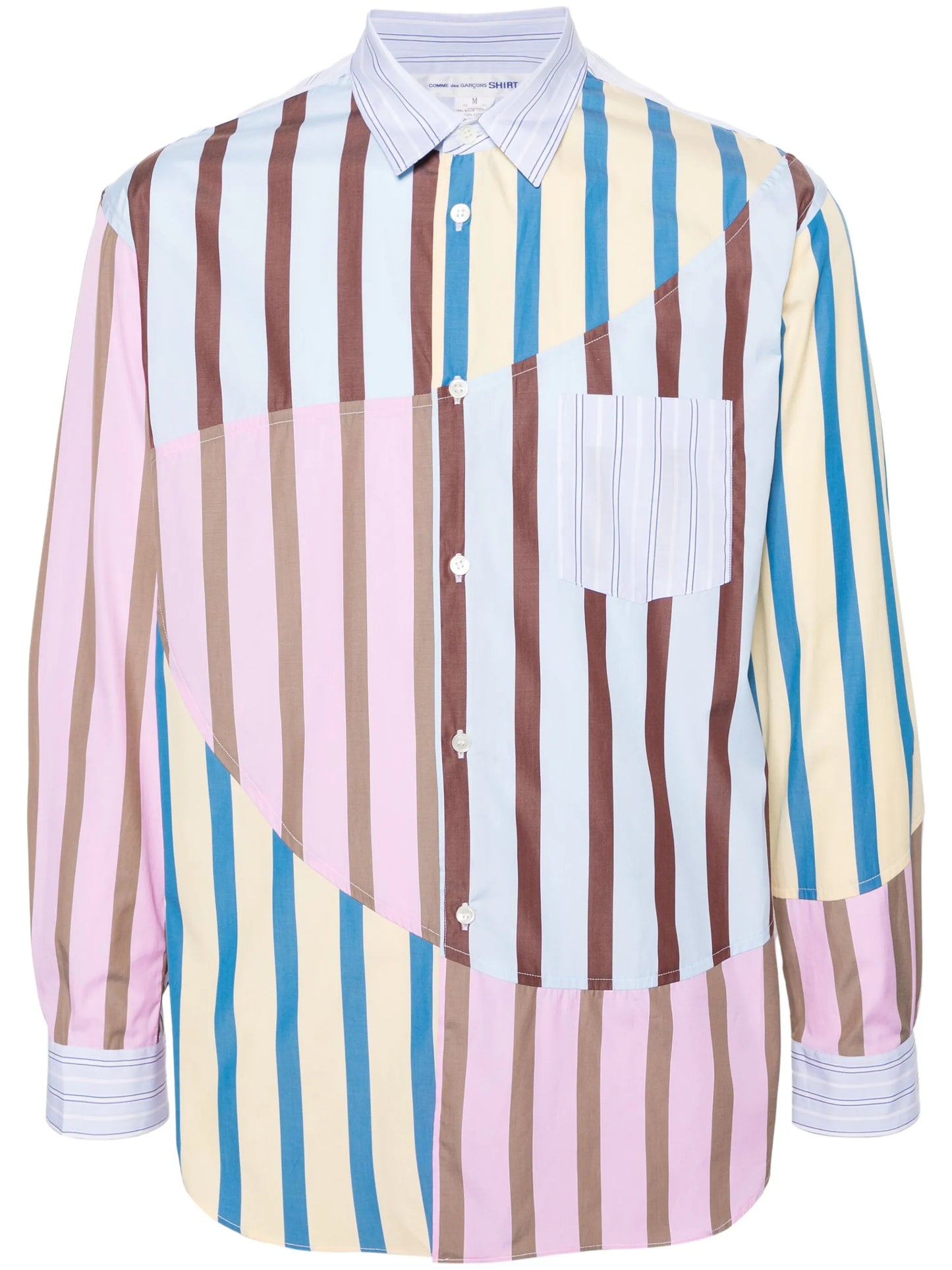 patchwork striped shirt