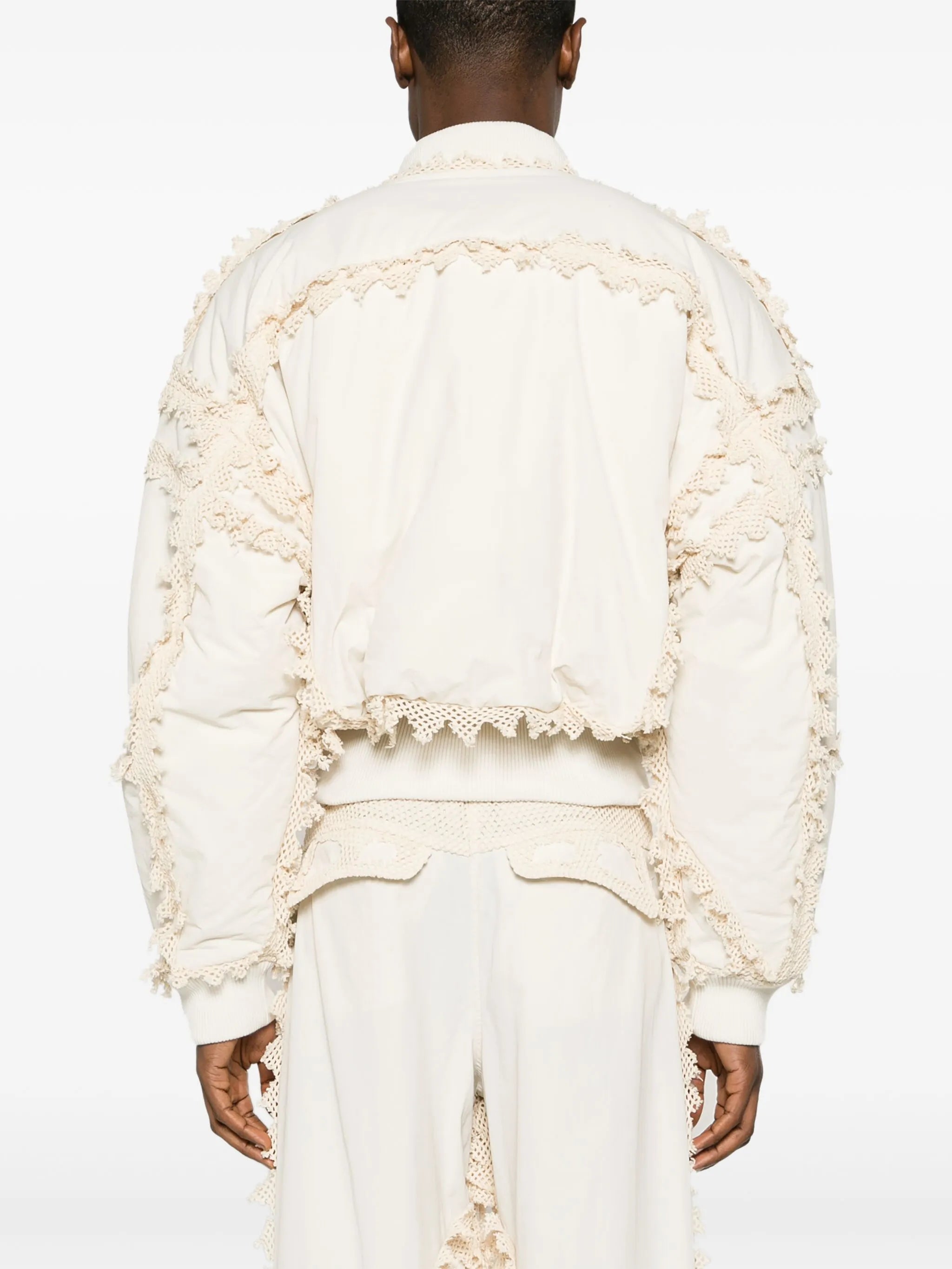 Spherical padded bomber jacket