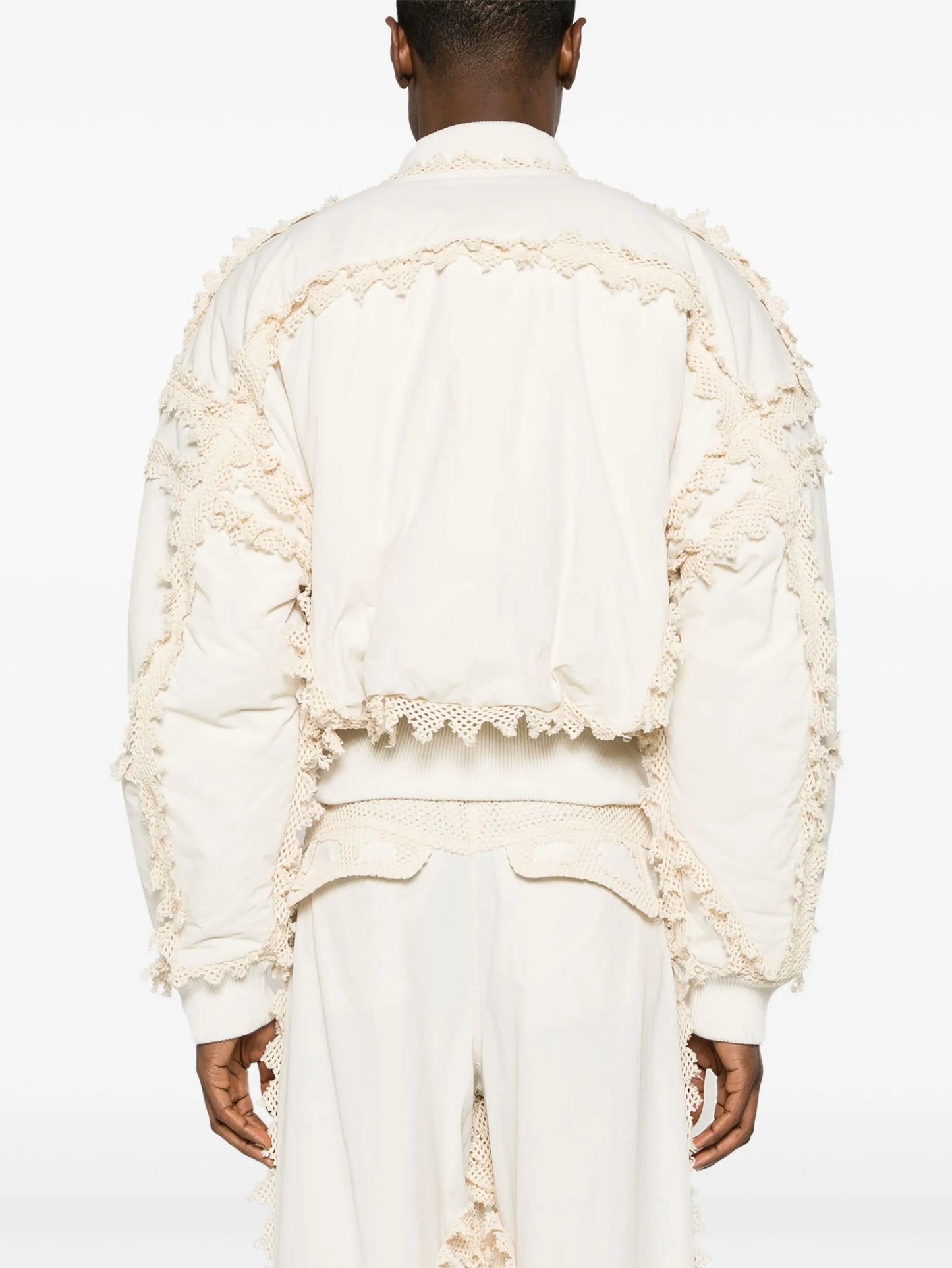 Spherical padded bomber jacket