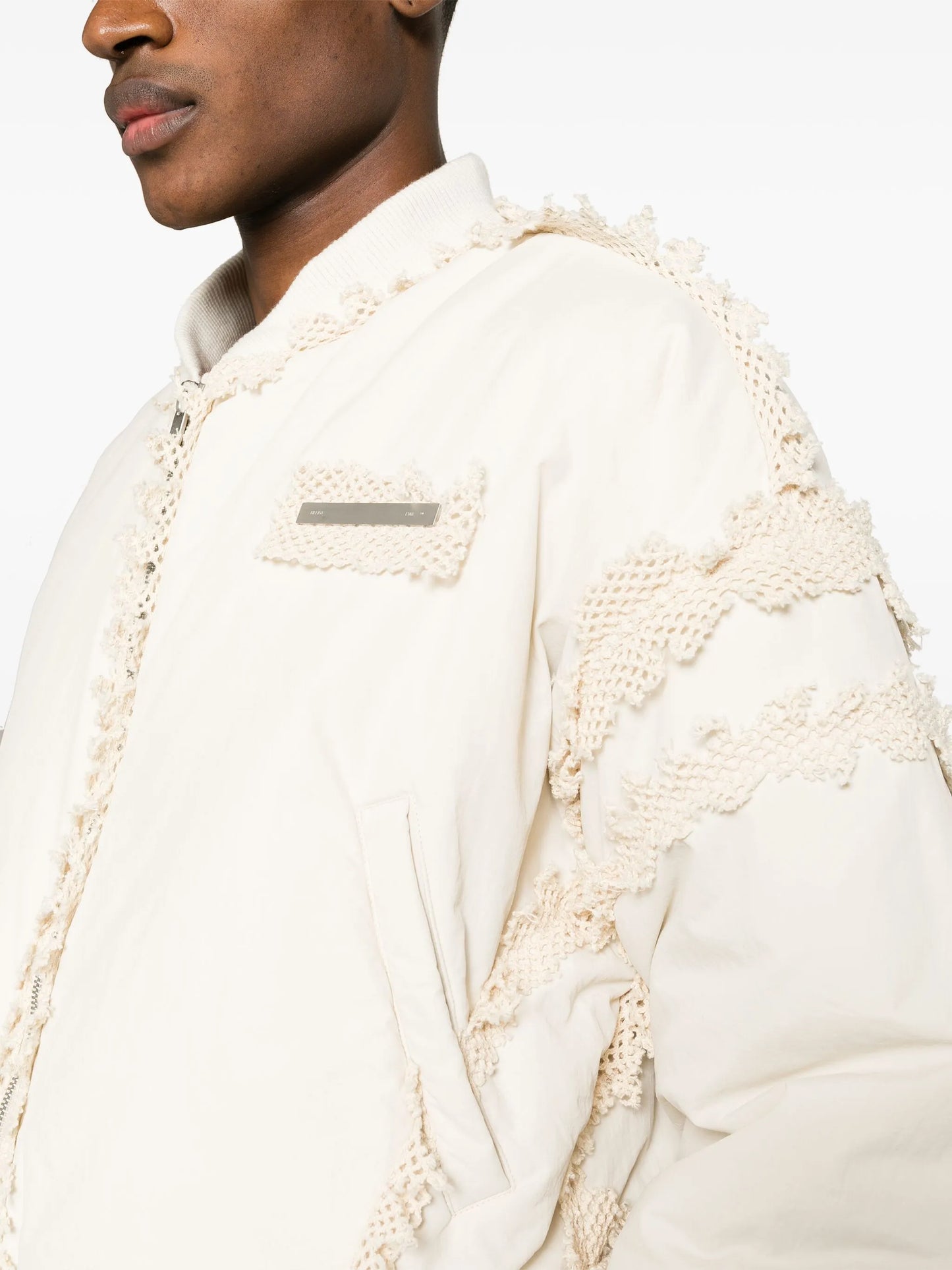 Spherical padded bomber jacket