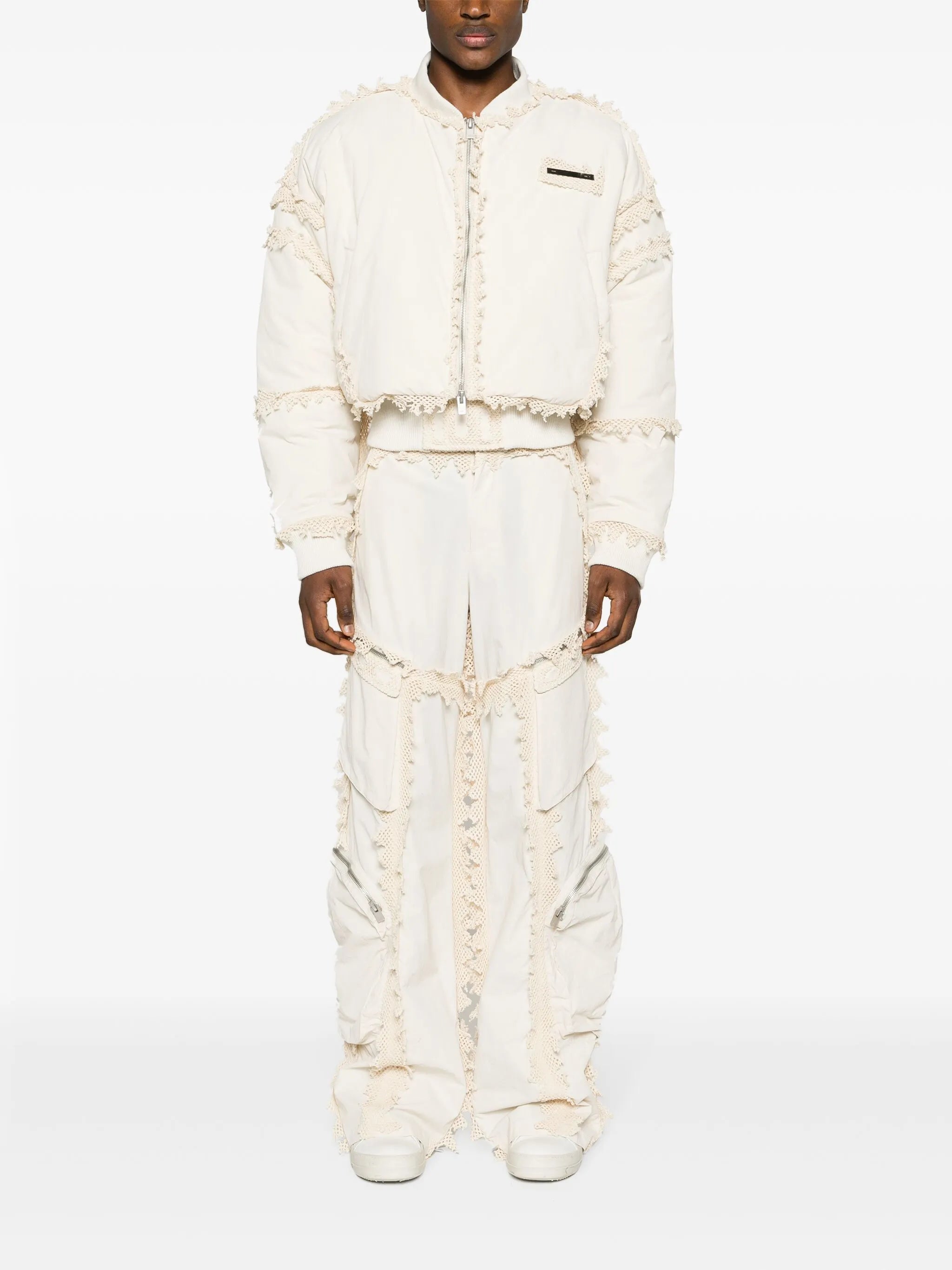 Spherical padded bomber jacket