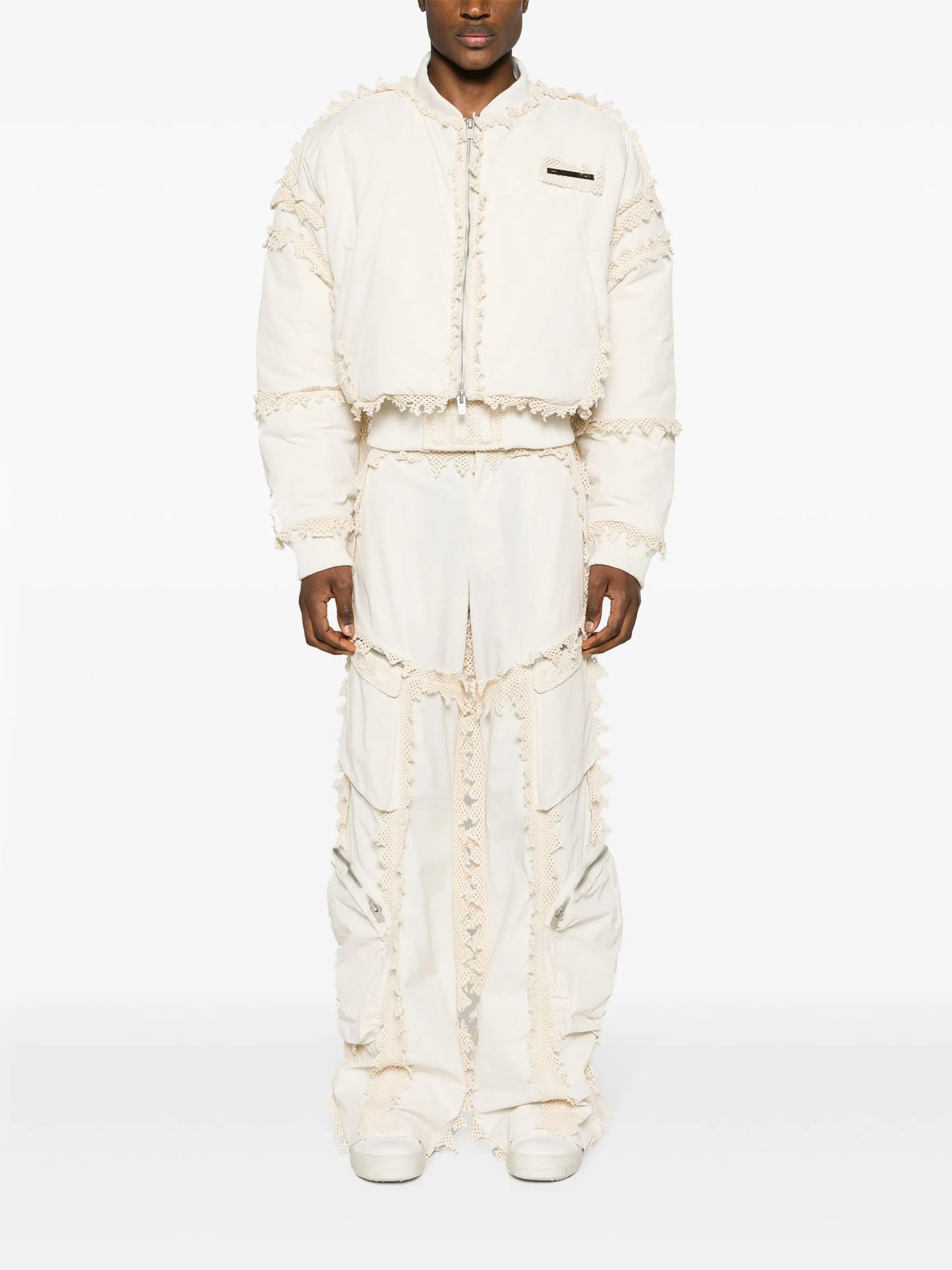 Spherical padded bomber jacket