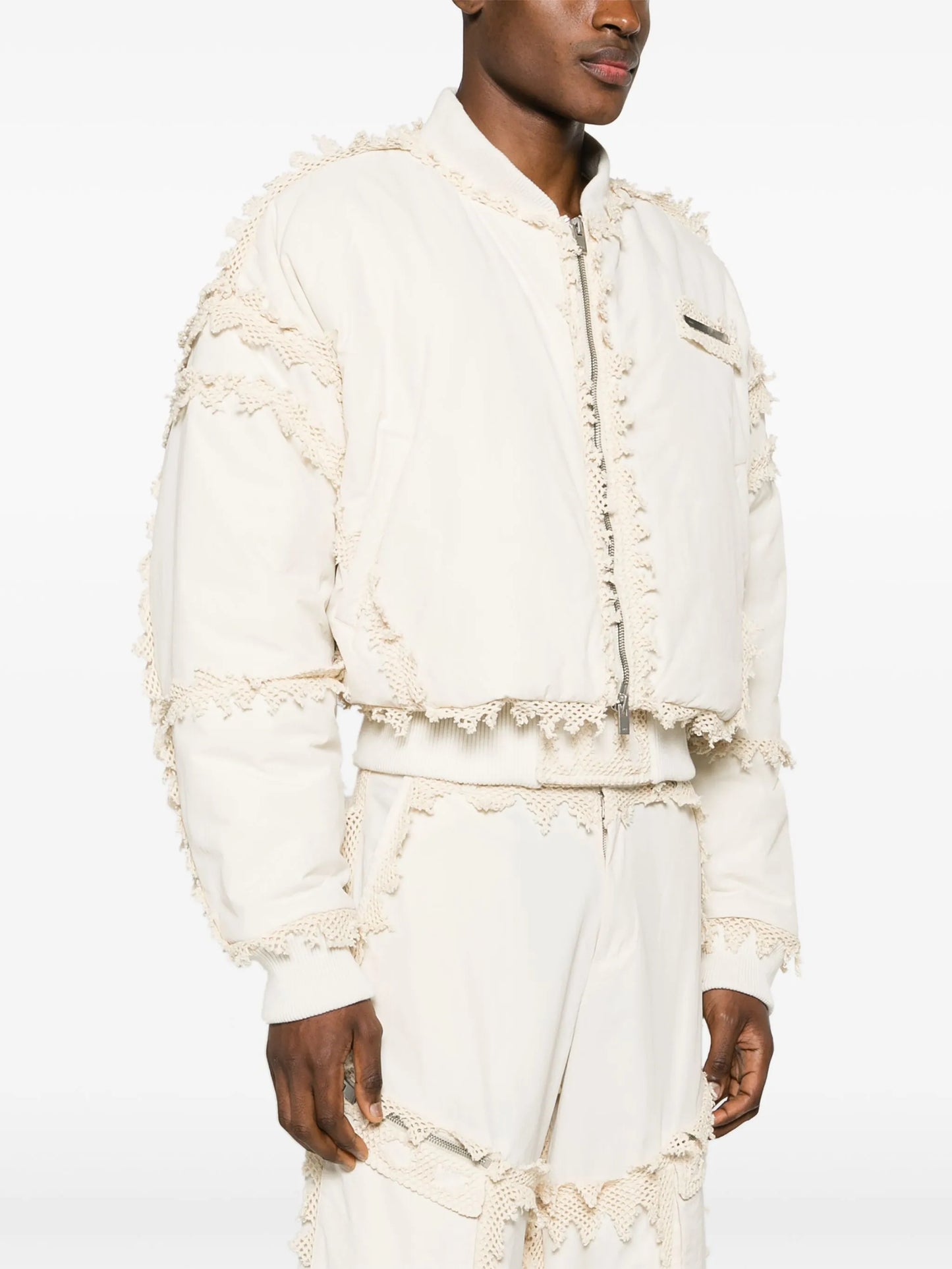 Spherical padded bomber jacket