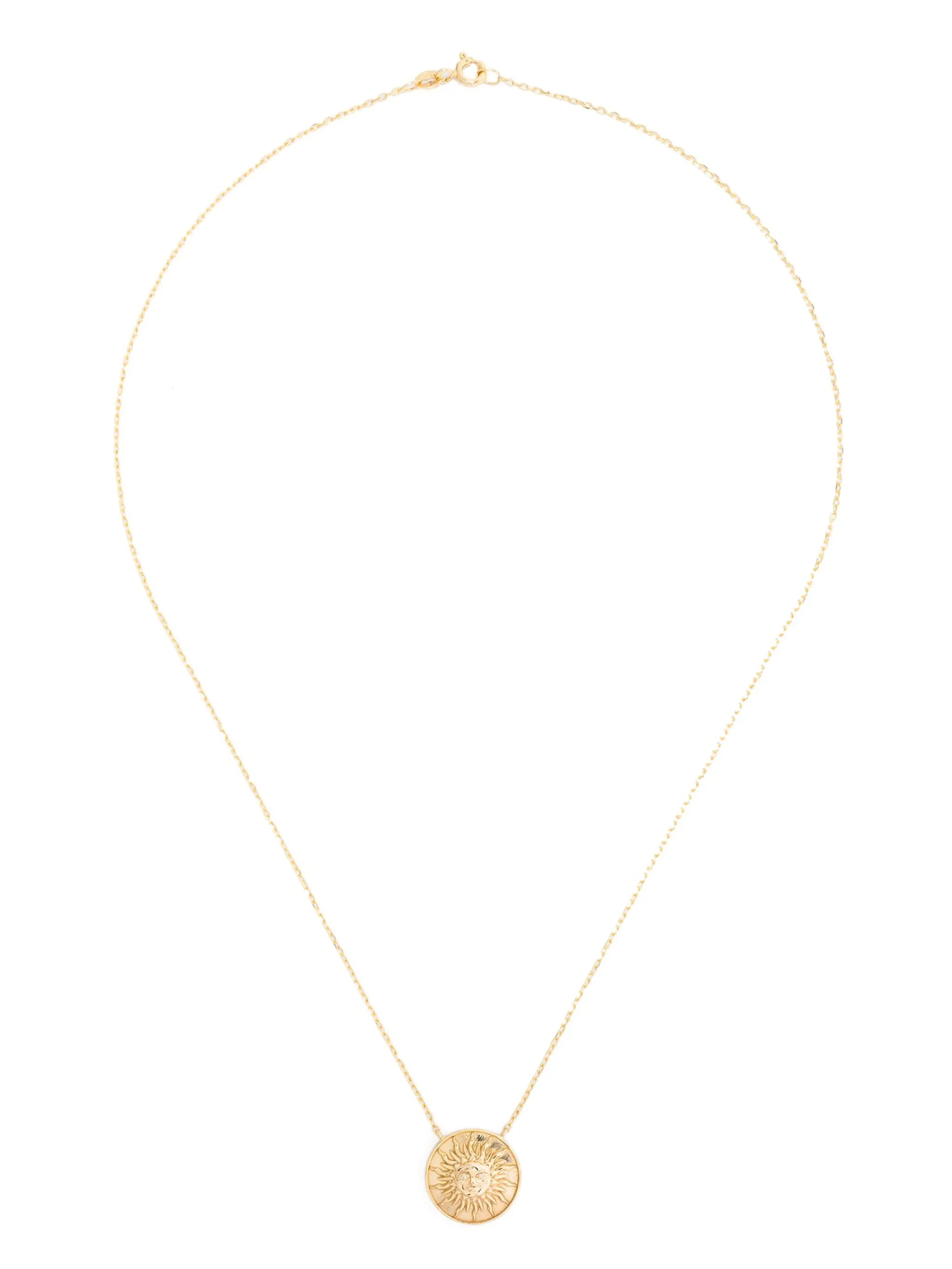 18kt yellow gold Shams necklace
