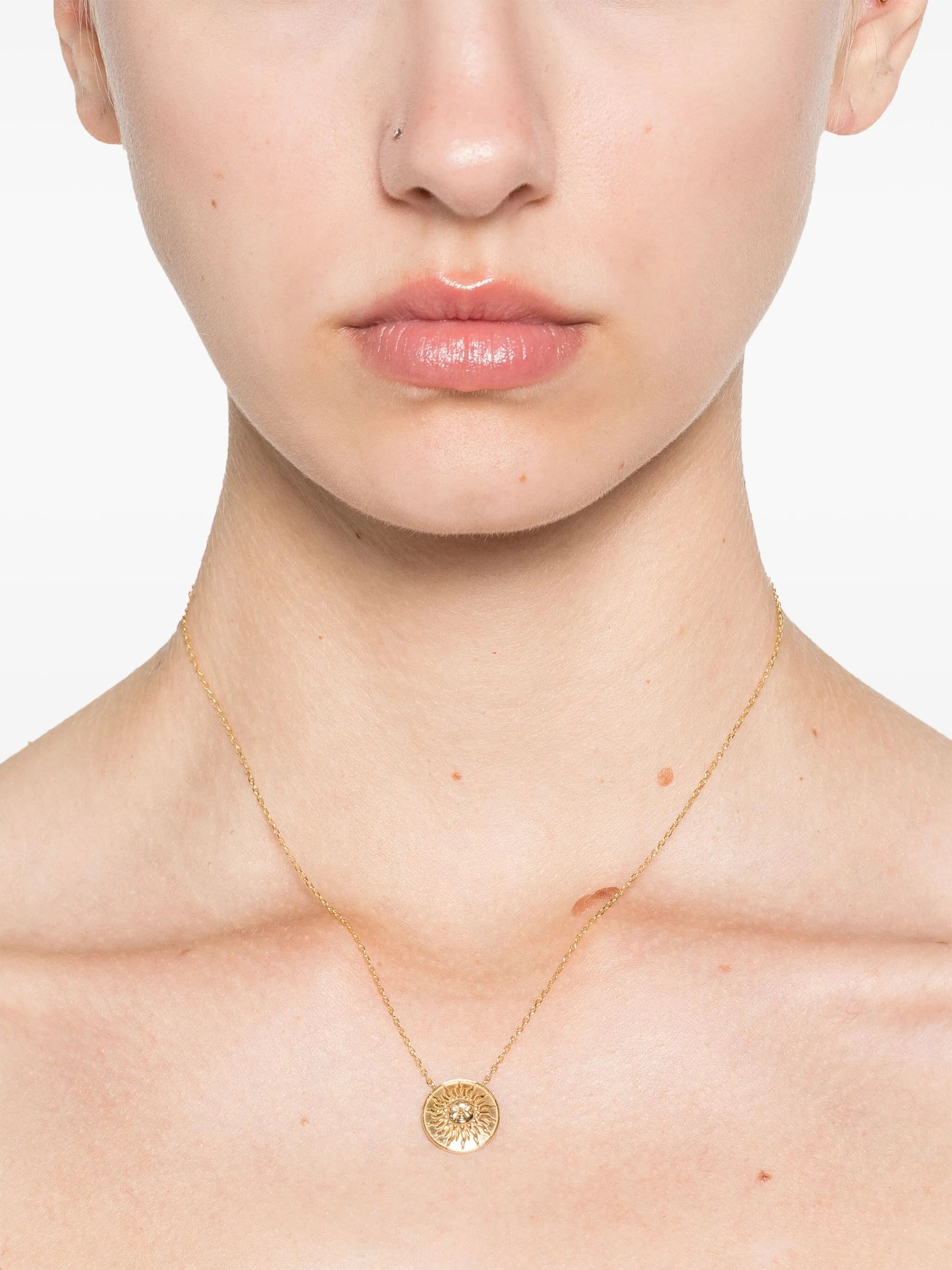 18kt yellow gold Shams necklace