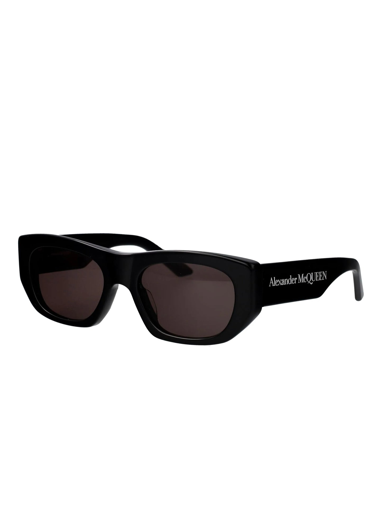 logo-print geometric-frame sunglasses
