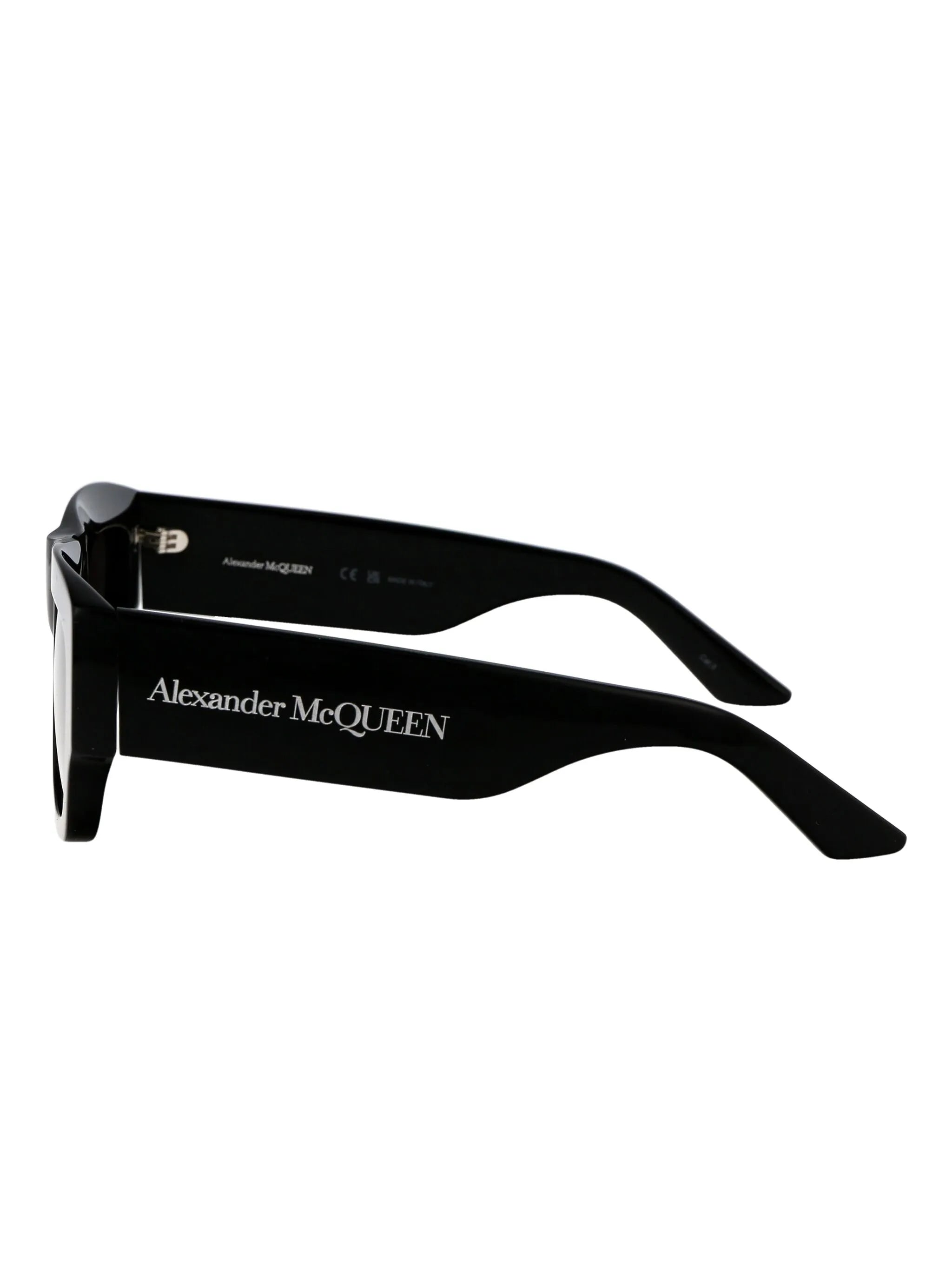 logo-print square-frame sunglasses