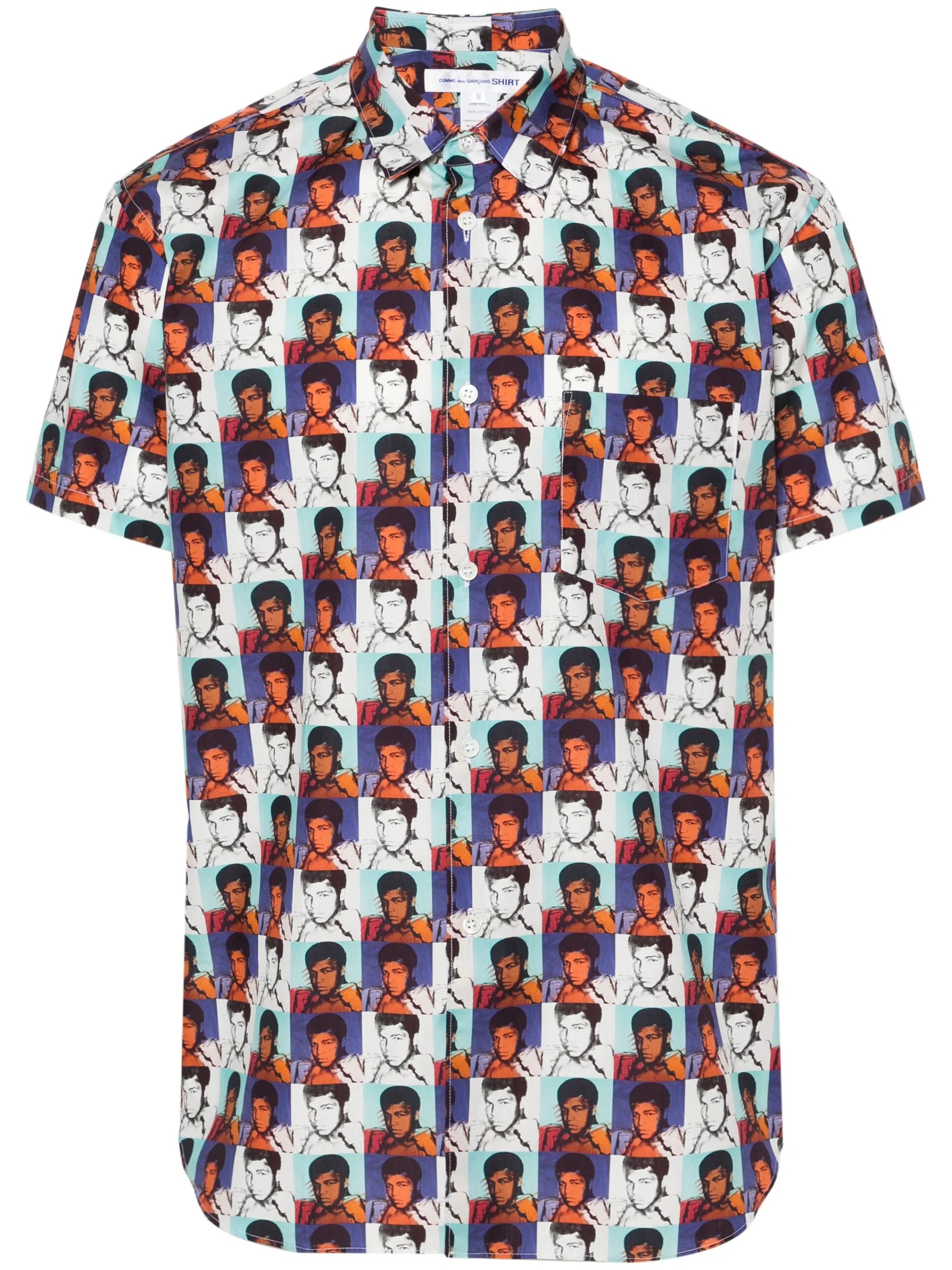 portrait-print shirt