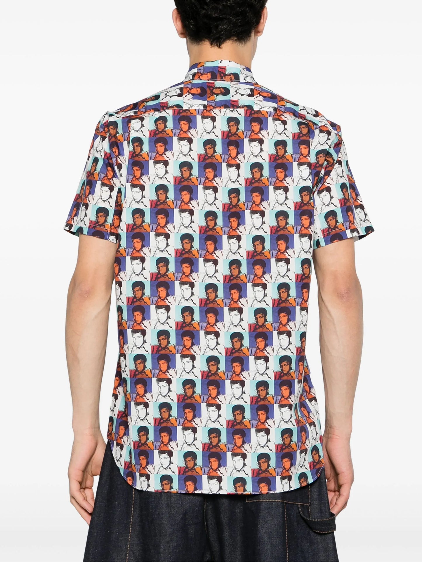 portrait-print shirt