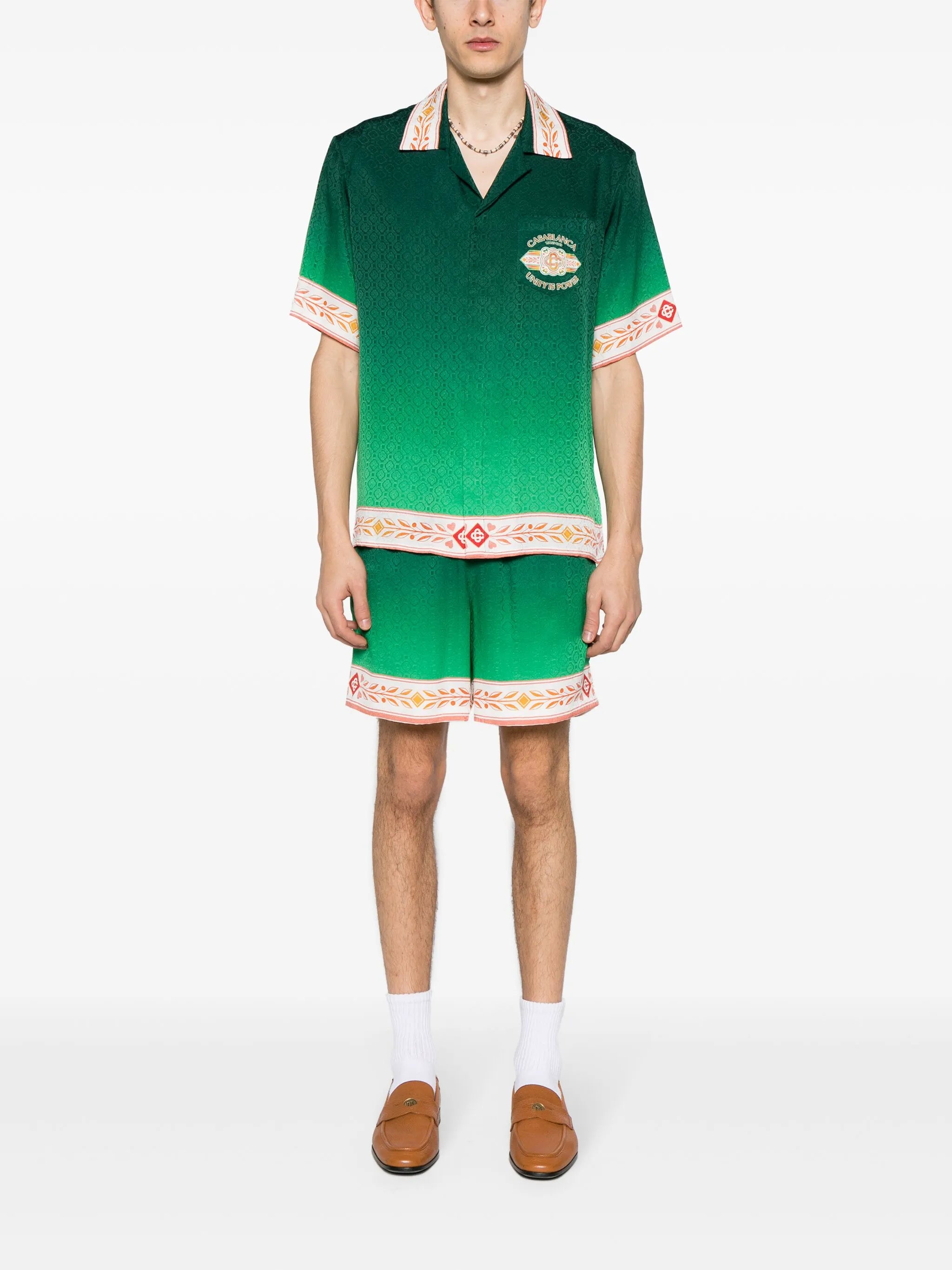 Unity Is Power silk shorts
