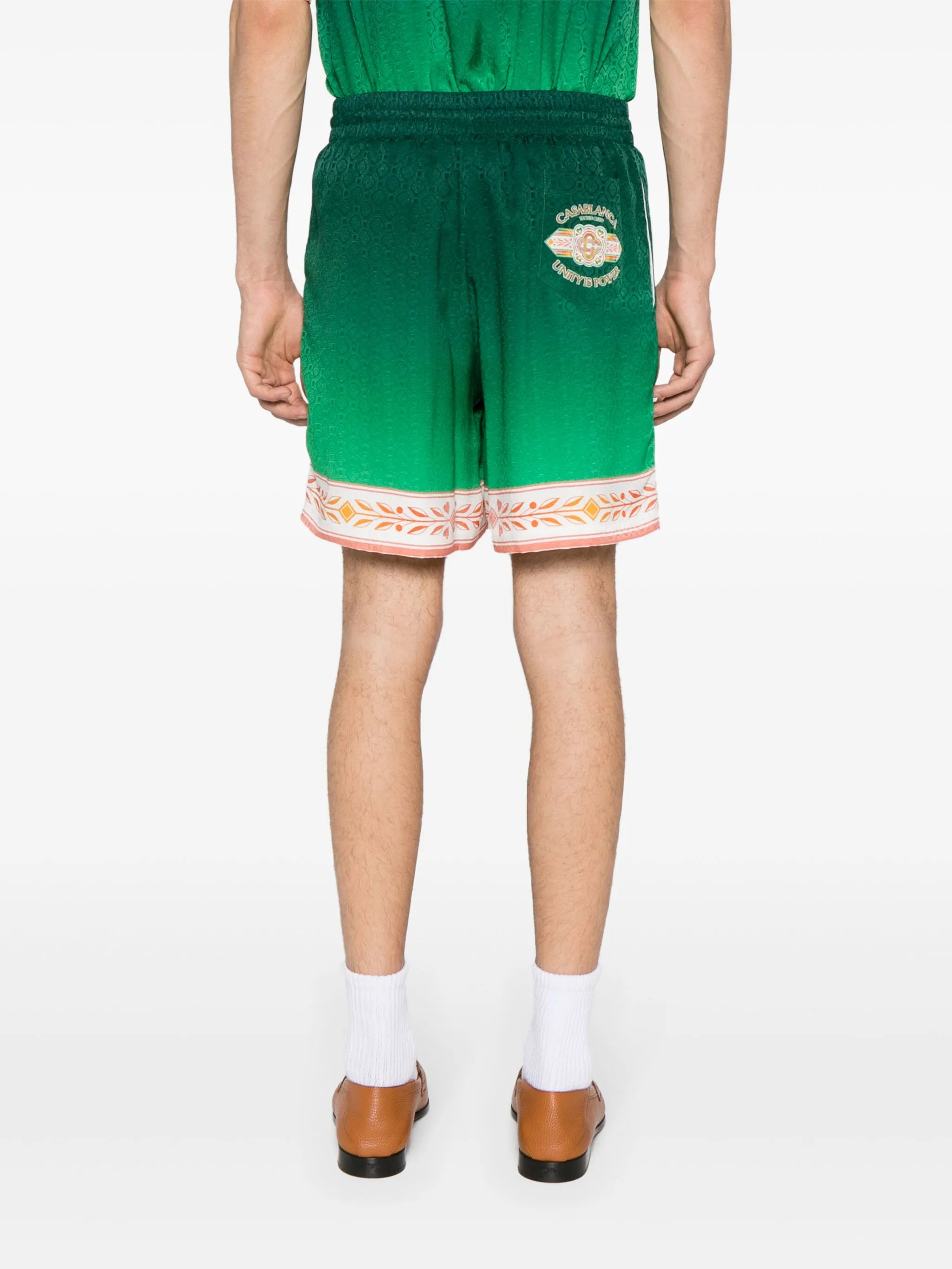 Unity Is Power silk shorts