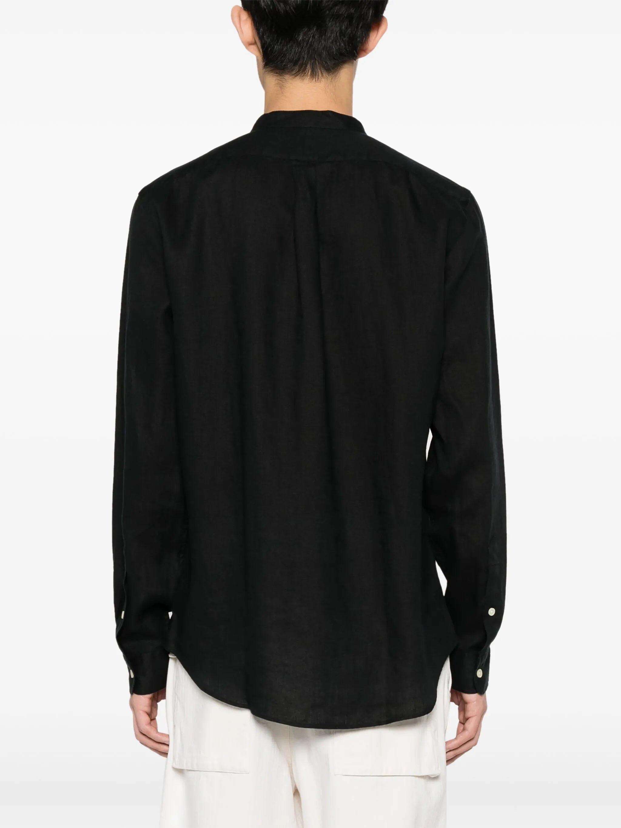 Polo Pony-motif linen shirt