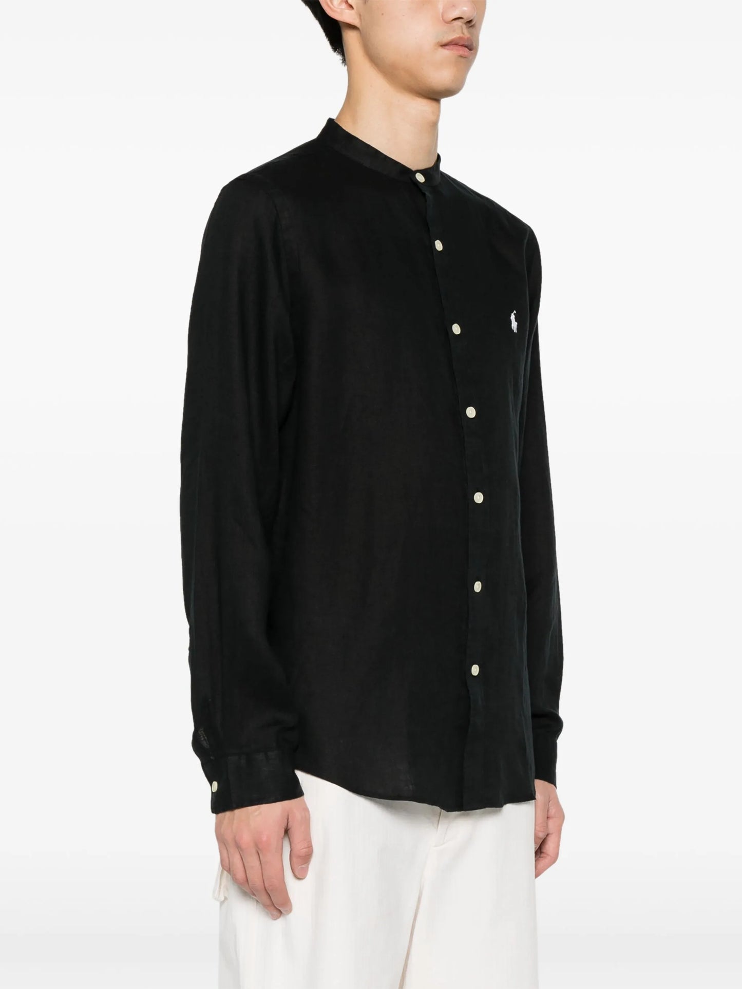 Polo Pony-motif linen shirt