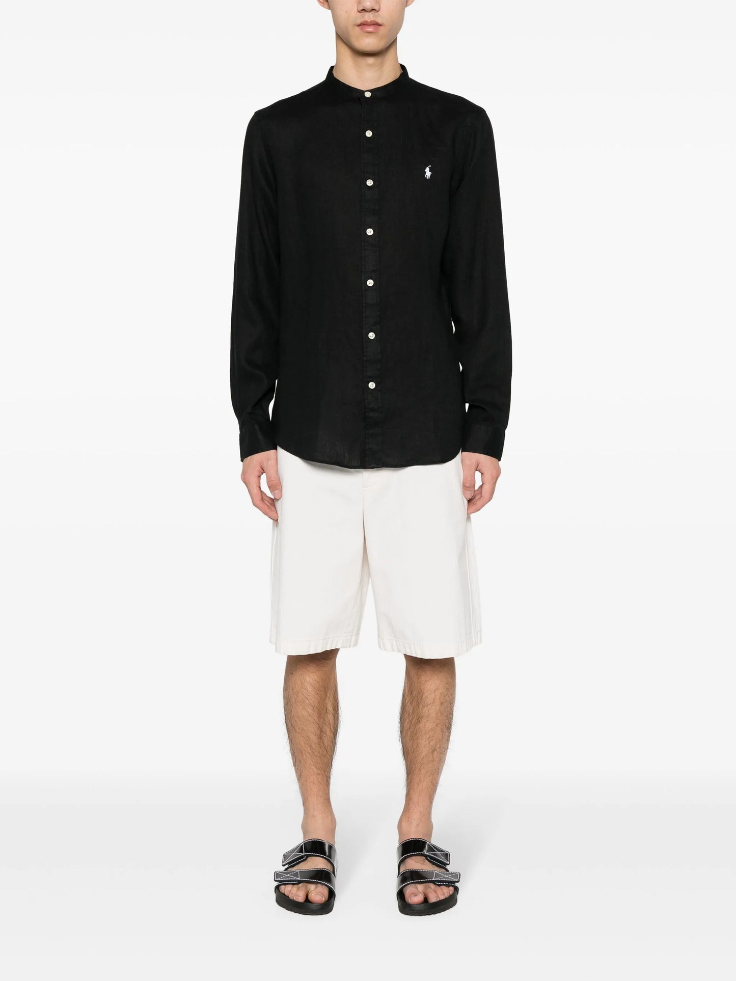 Polo Pony-motif linen shirt