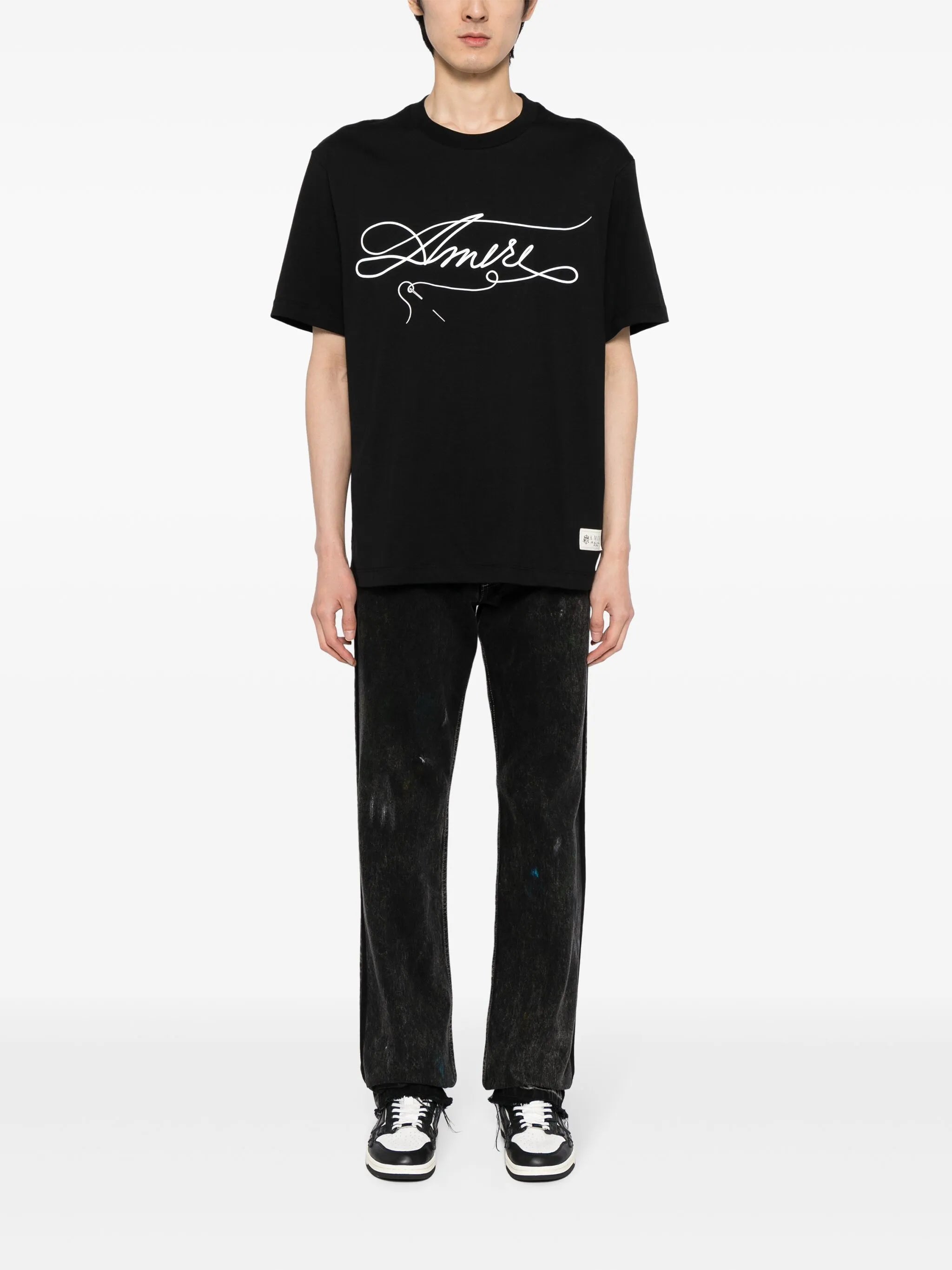 Stitch logo-print cotton T-shirt