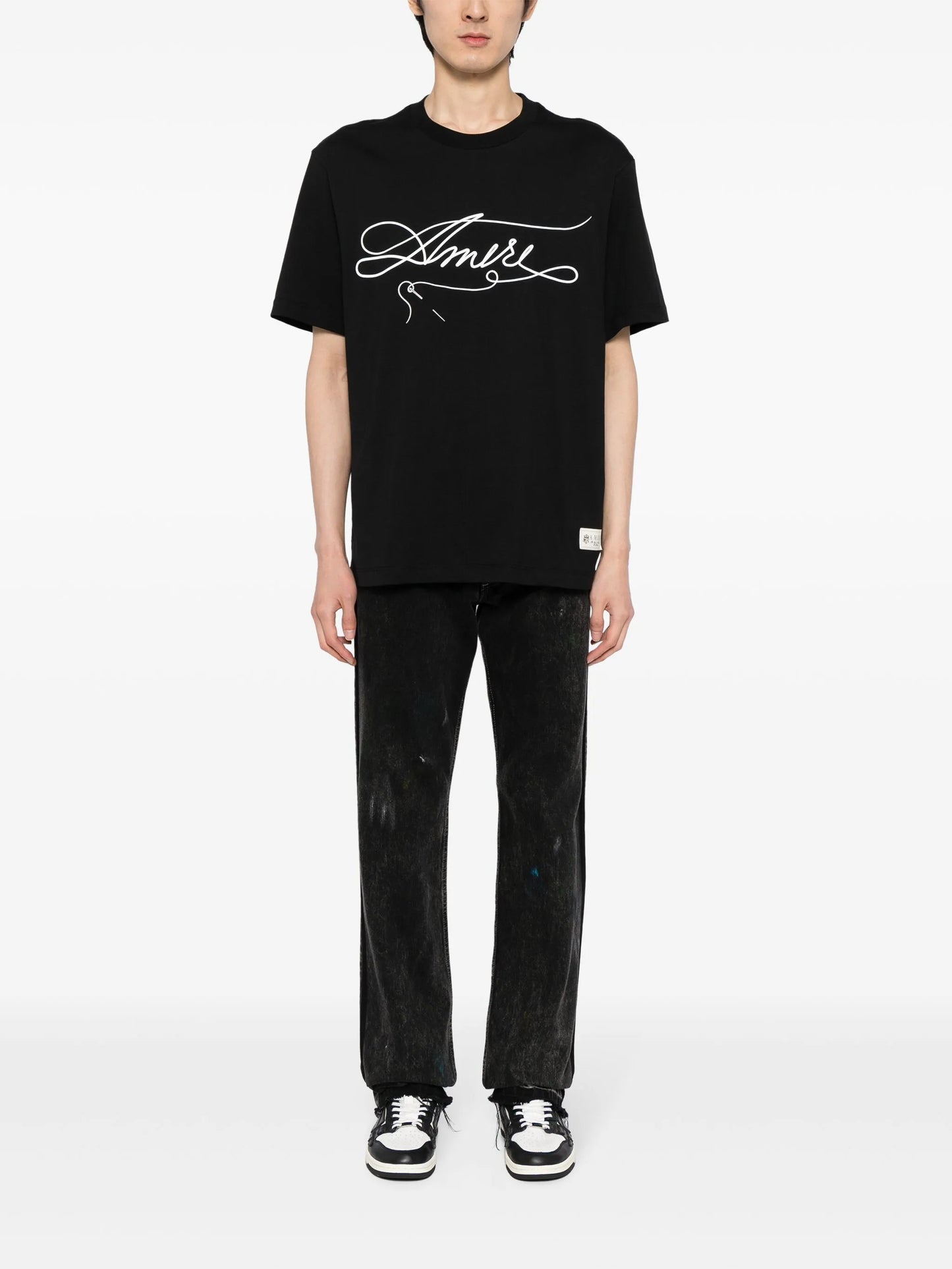 Stitch logo-print cotton T-shirt