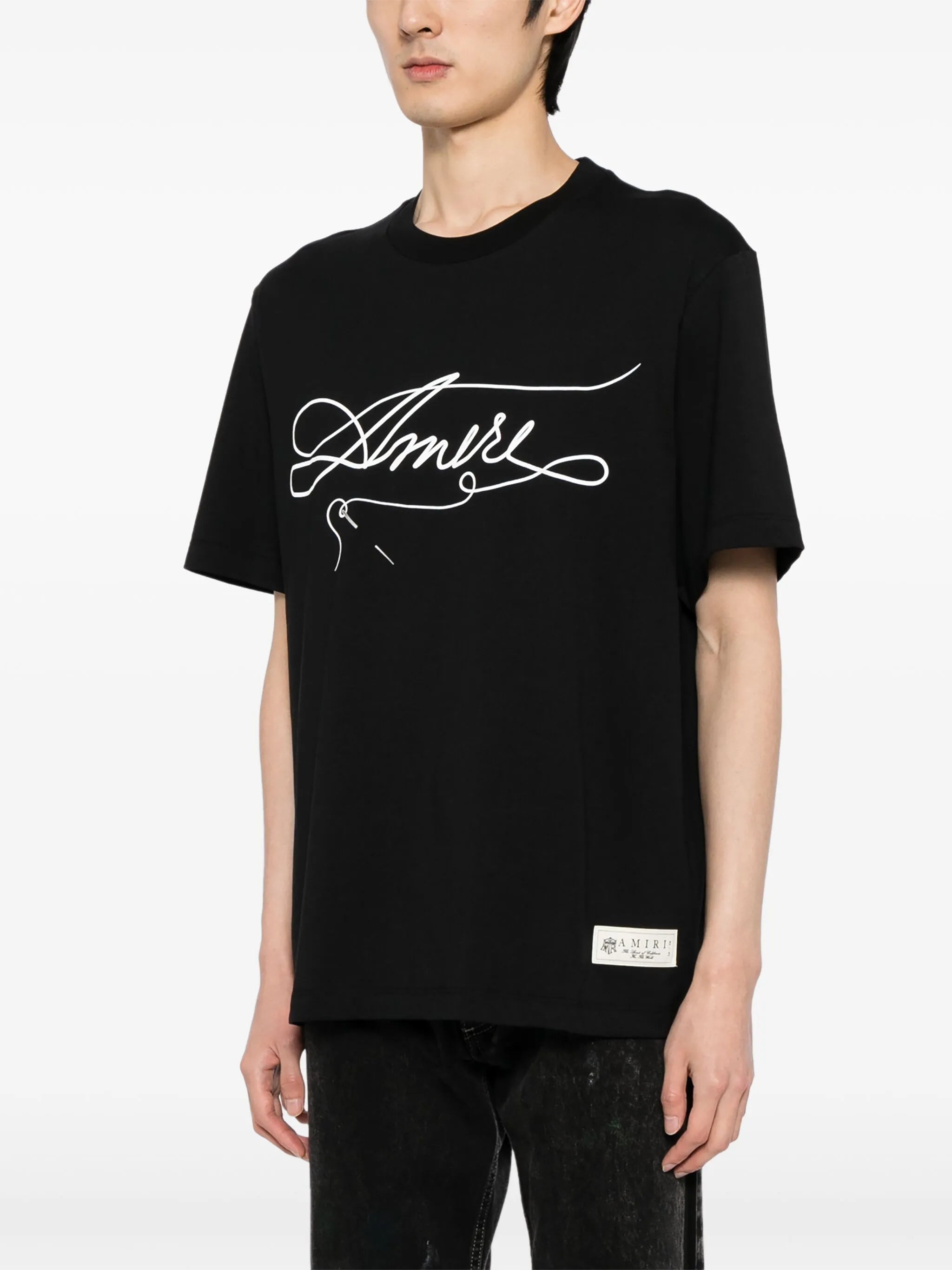 Stitch logo-print cotton T-shirt
