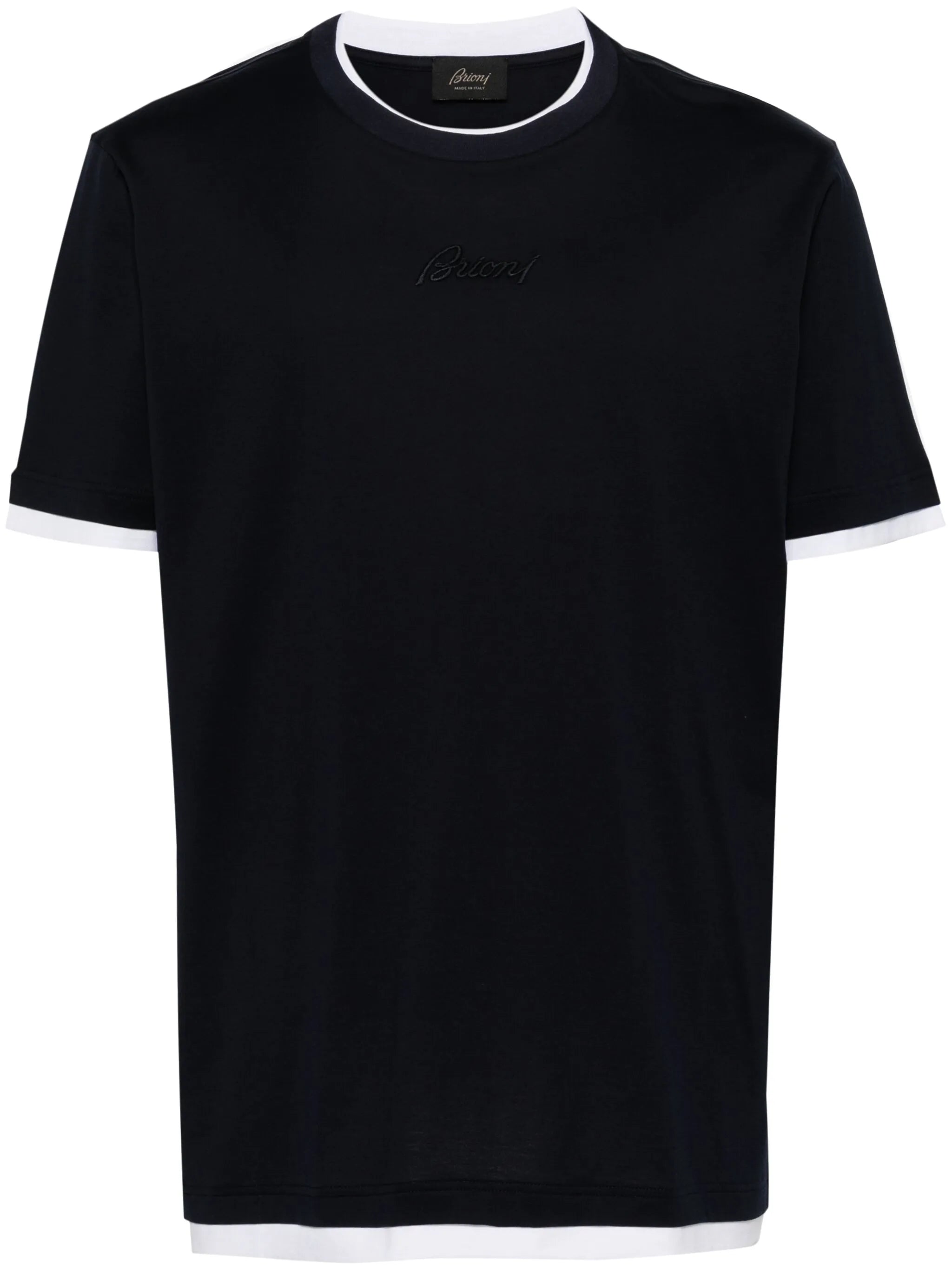 logo-embroidered cotton T-shirt