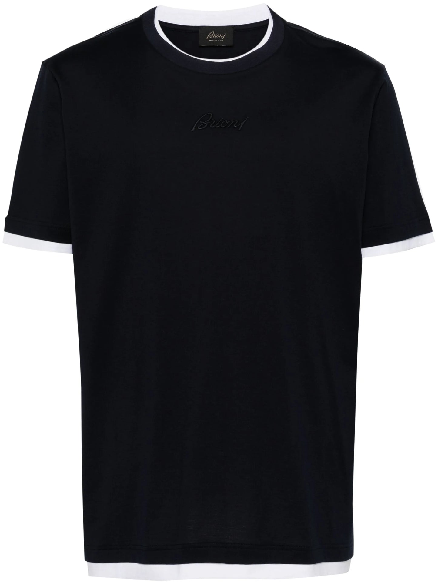 logo-embroidered cotton T-shirt