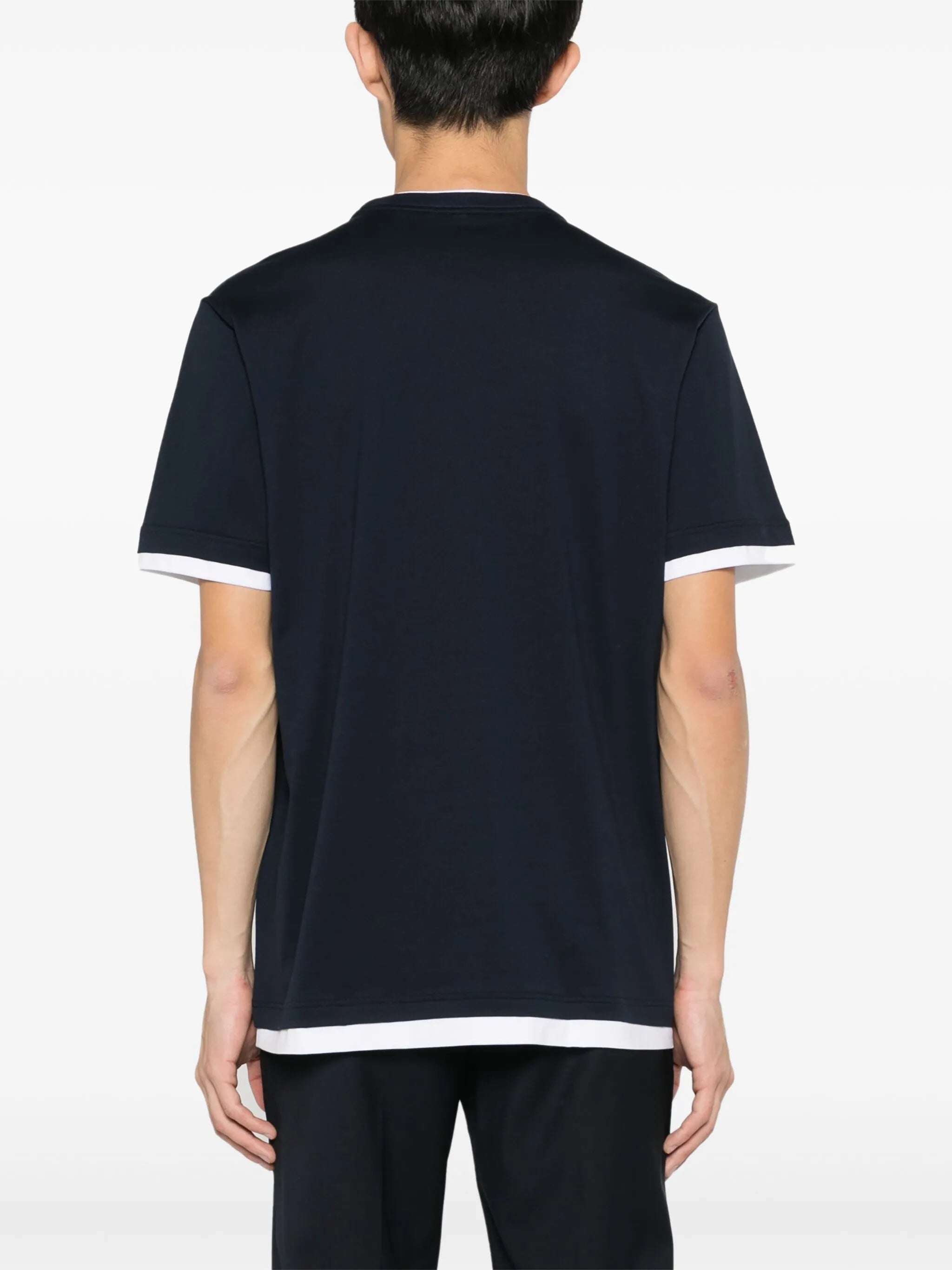 logo-embroidered cotton T-shirt