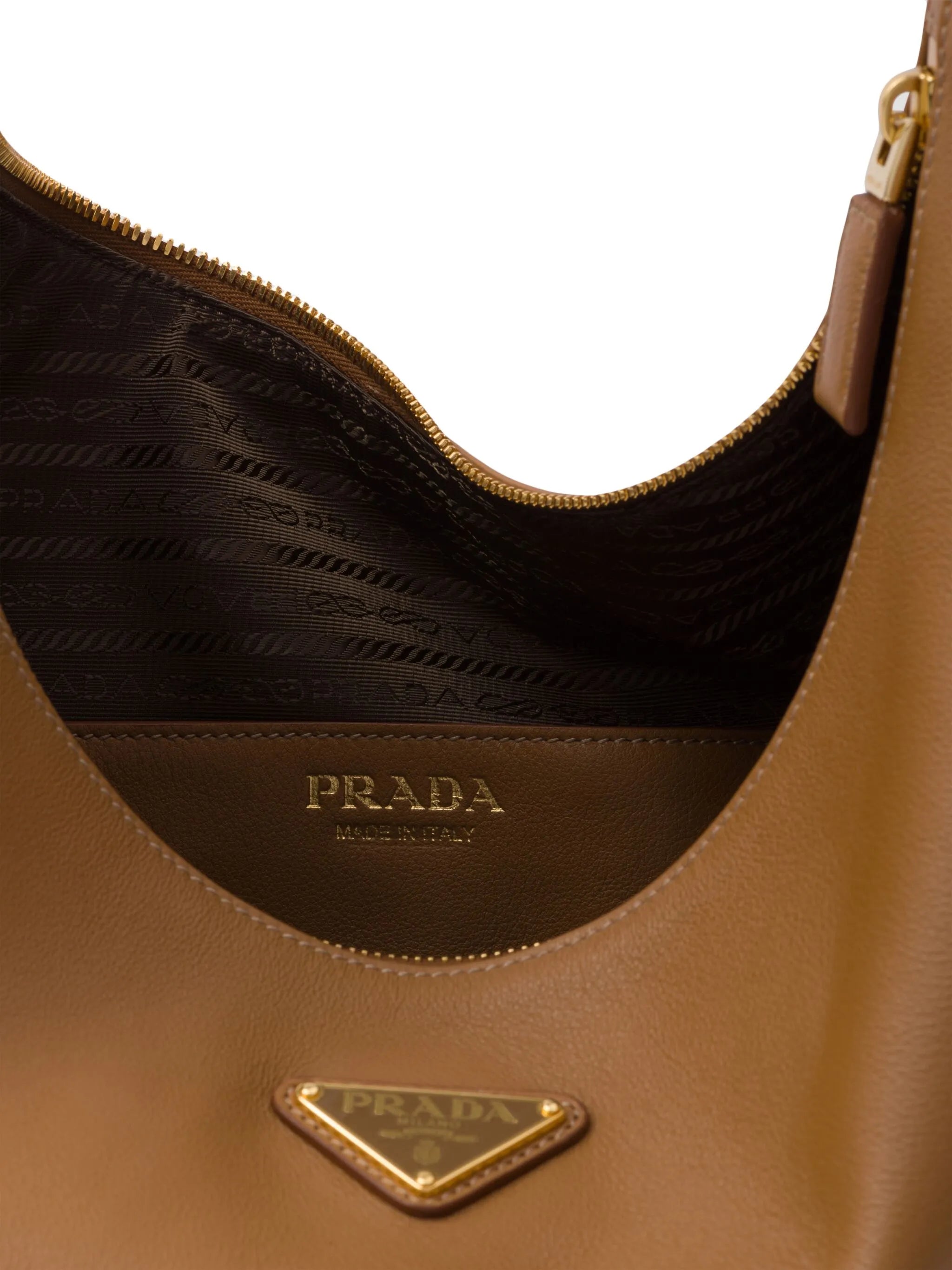 large Arqué leather shoulder bag