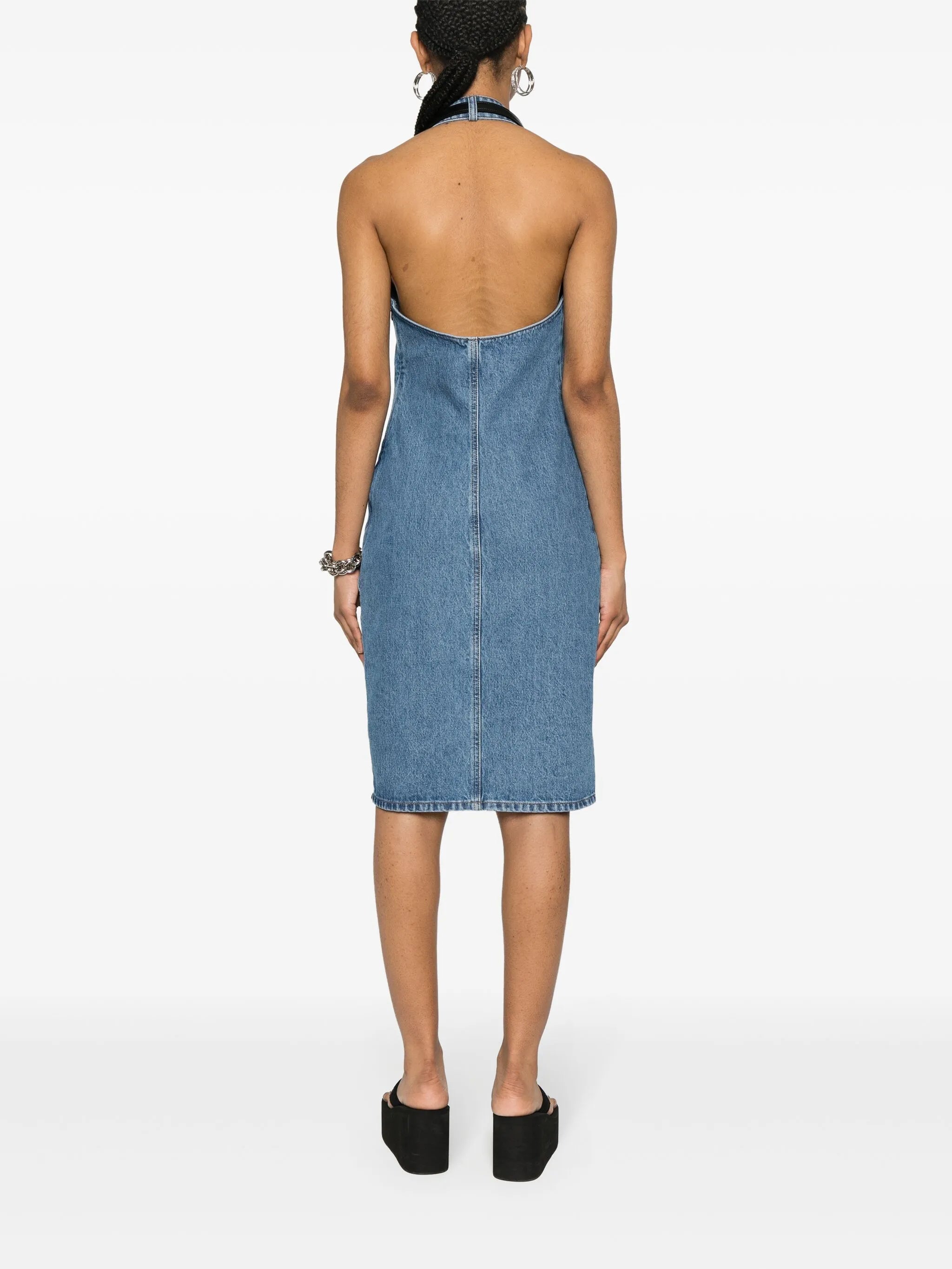 open-back midi dress