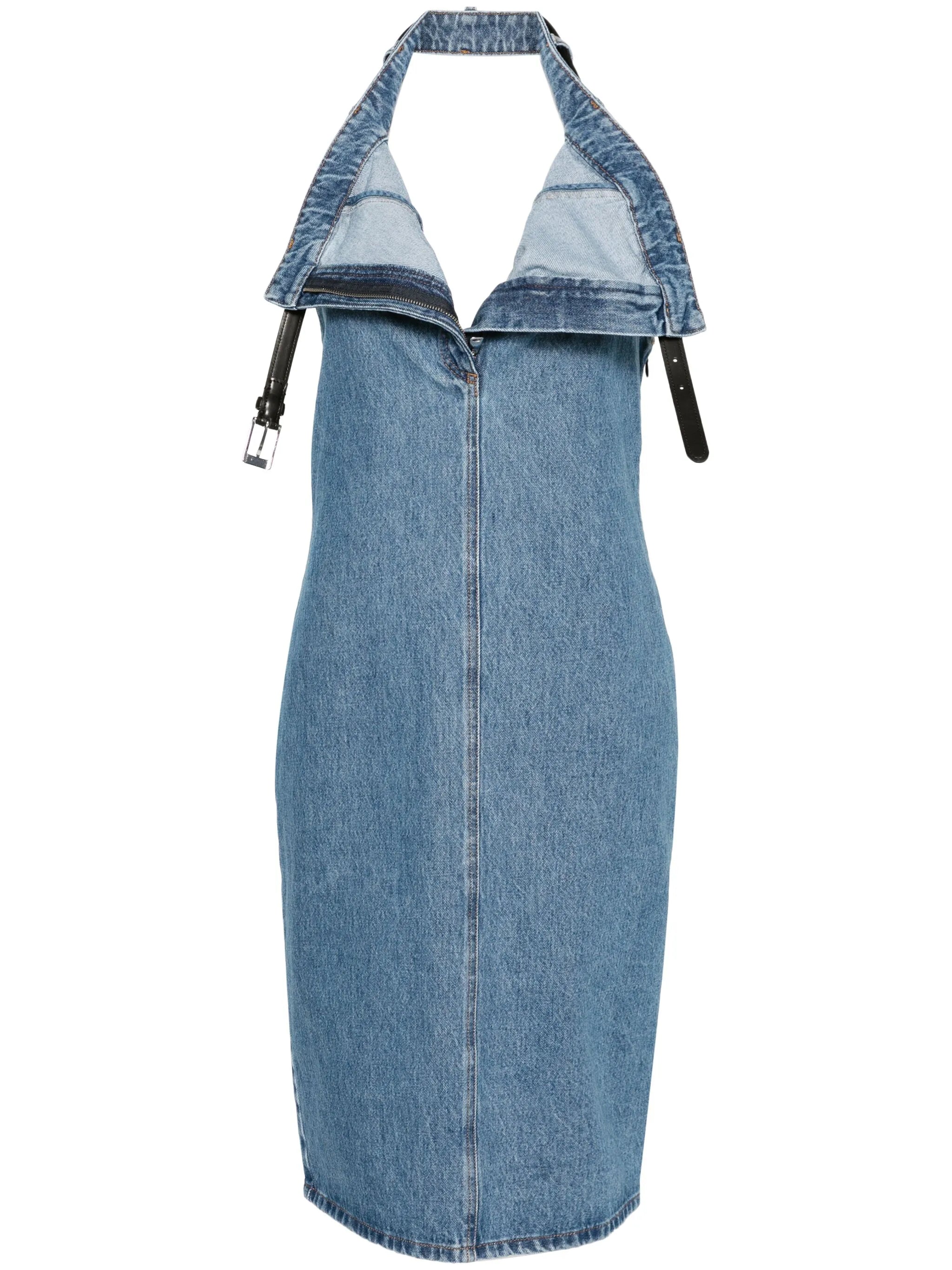 open-back midi dress