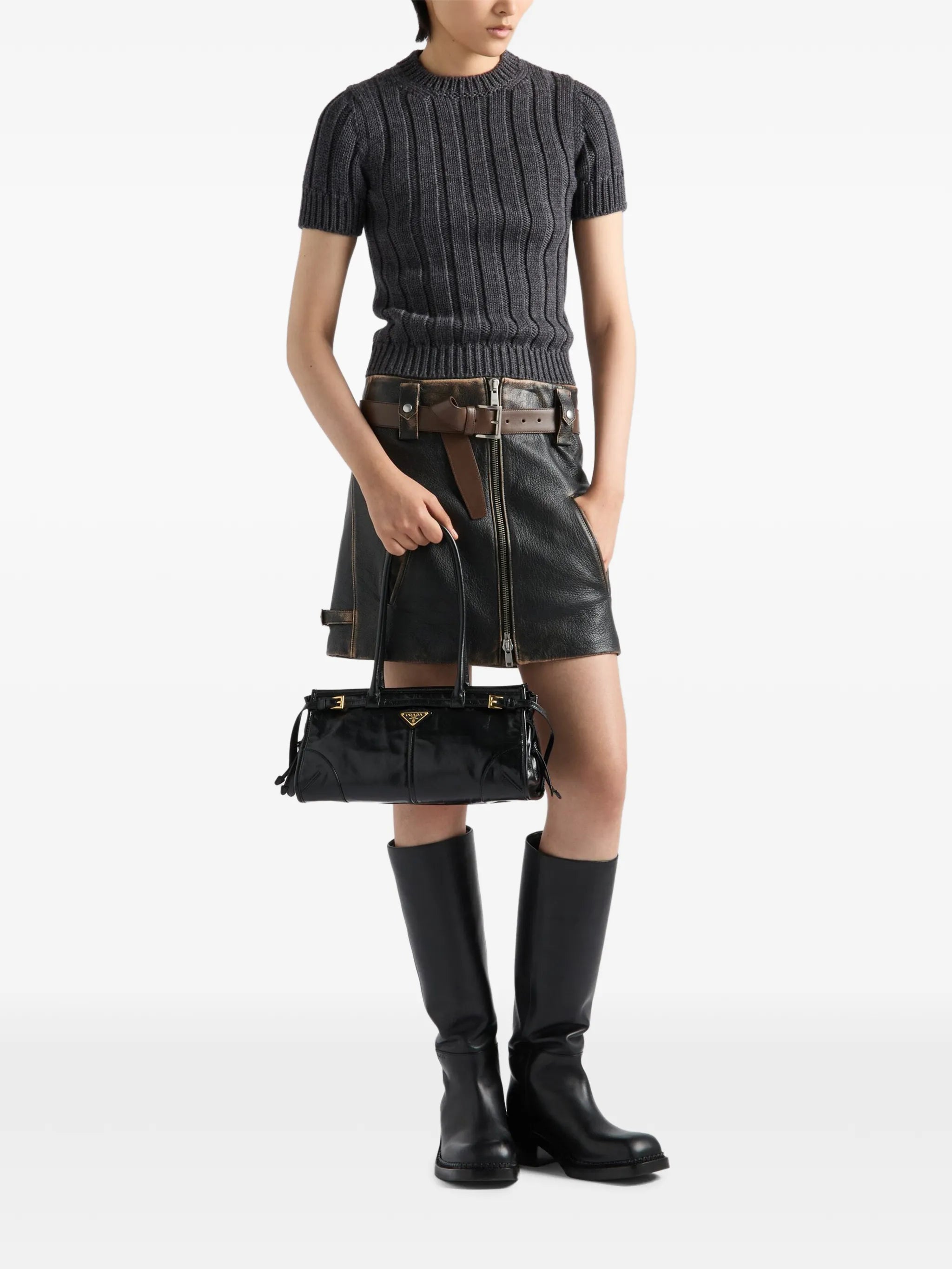 Bonnie medium leather handbag