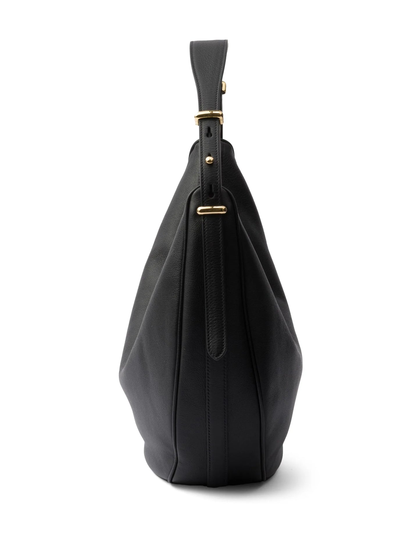 large logo-plaque leather shoulder bag