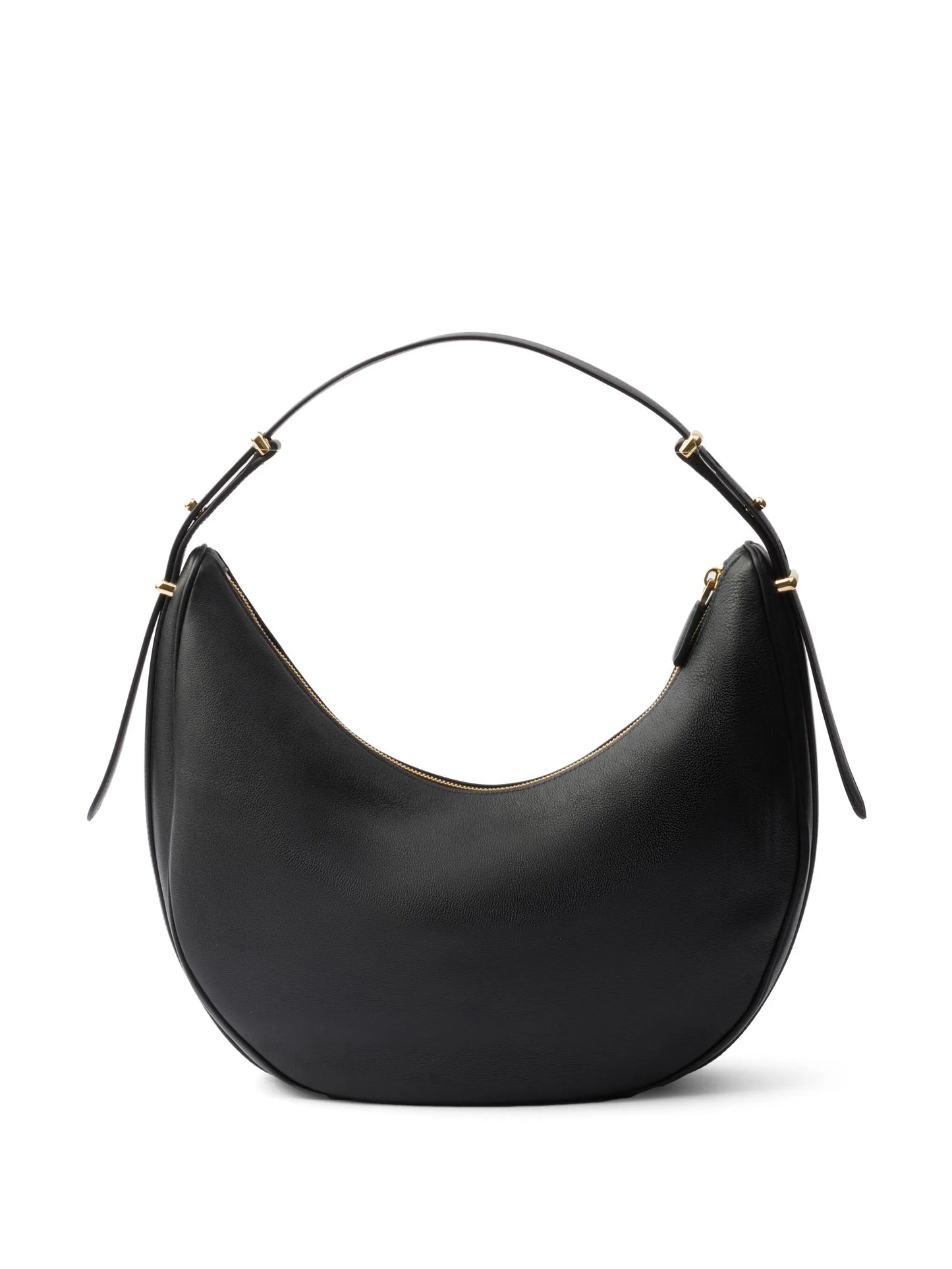 large logo-plaque leather shoulder bag