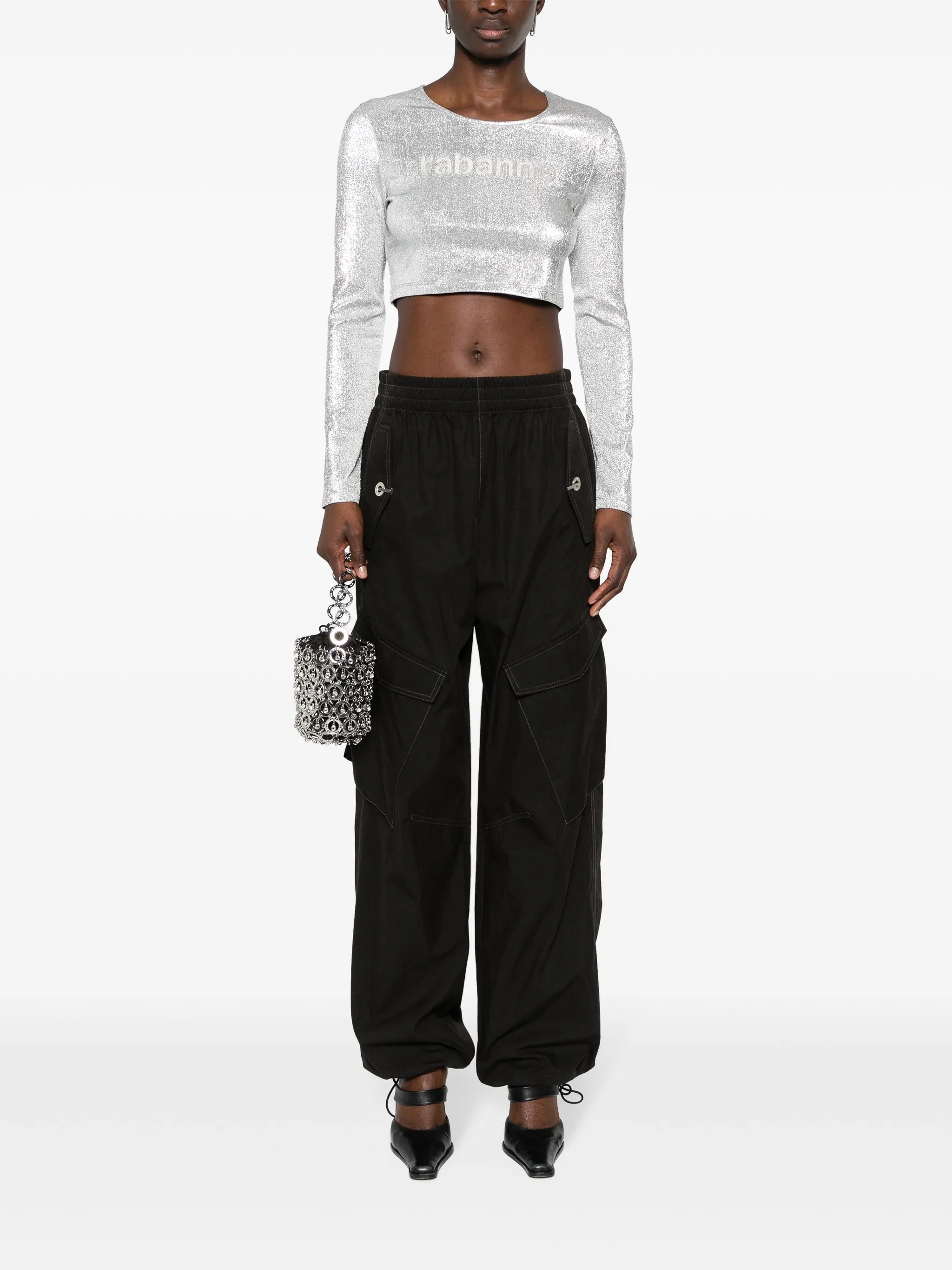 gem-logo cropped T-shirt