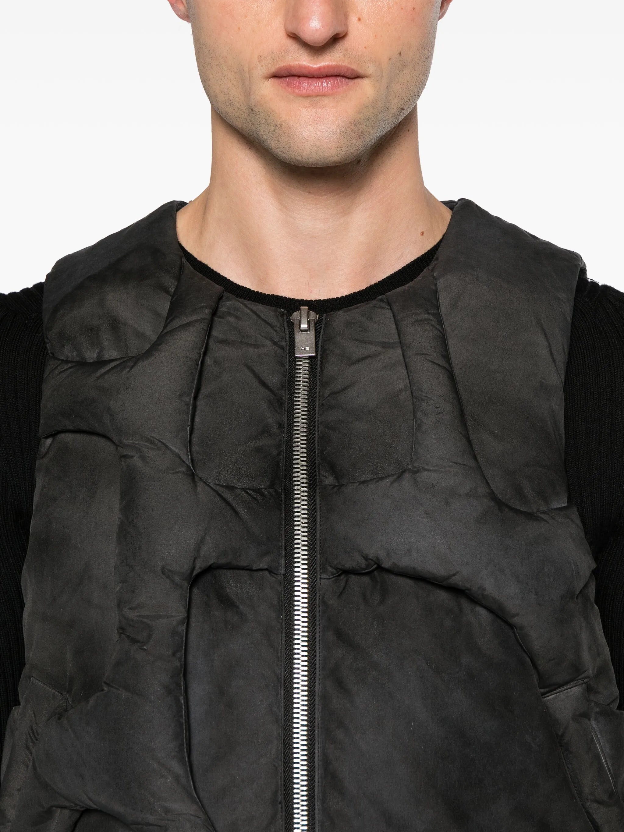 Diffusion panelled down gilet
