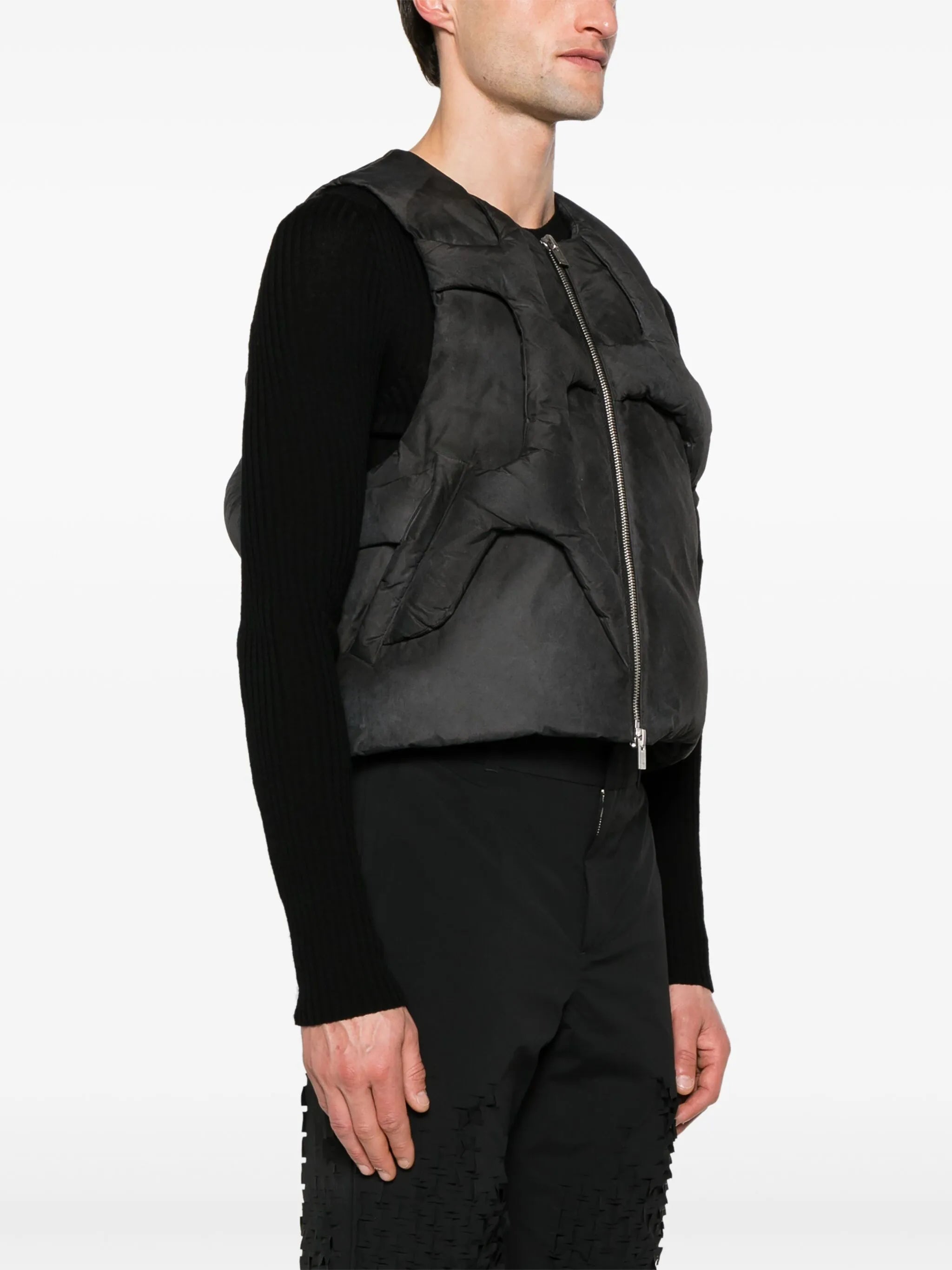 Diffusion panelled down gilet