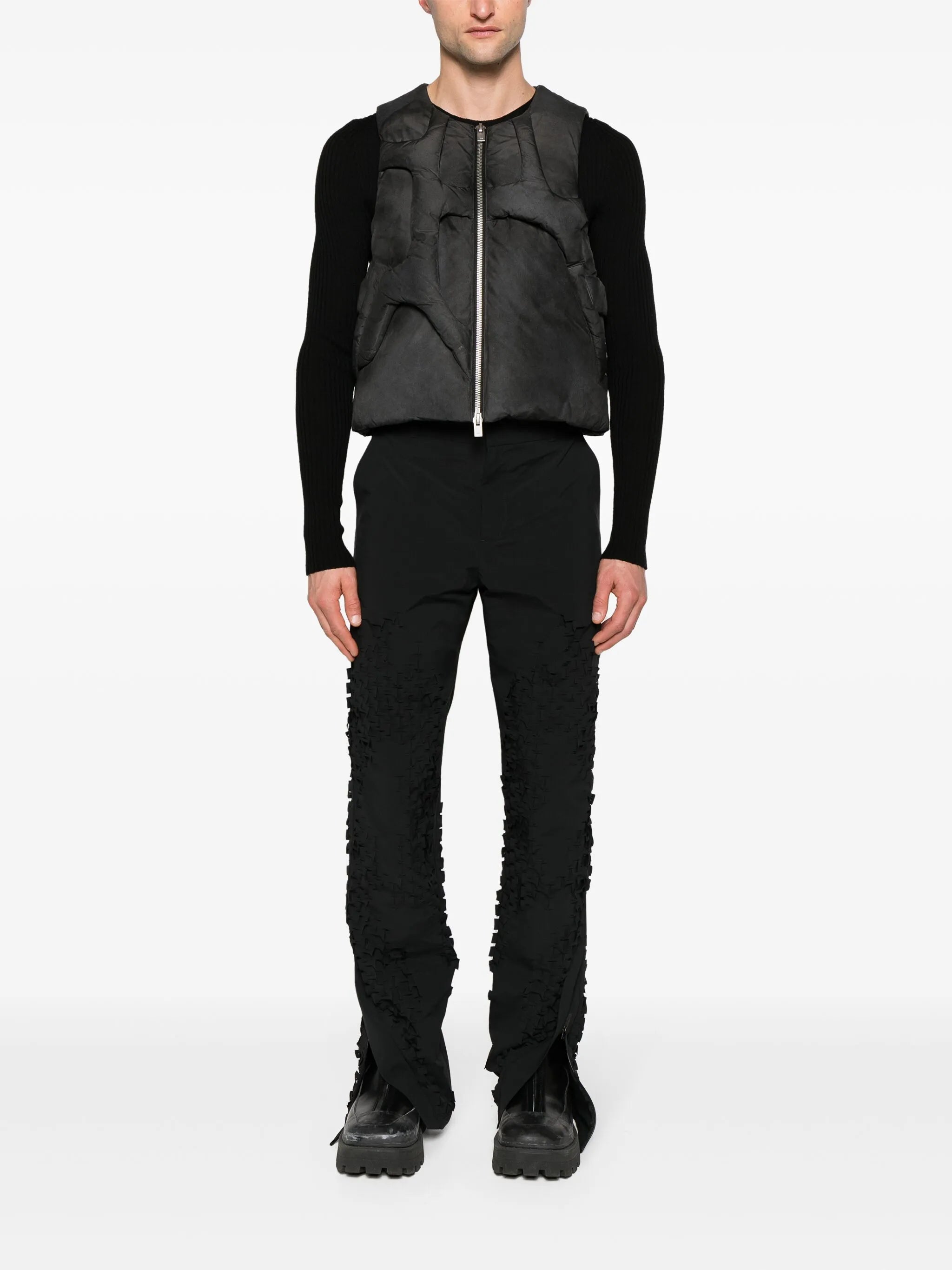 Diffusion panelled down gilet