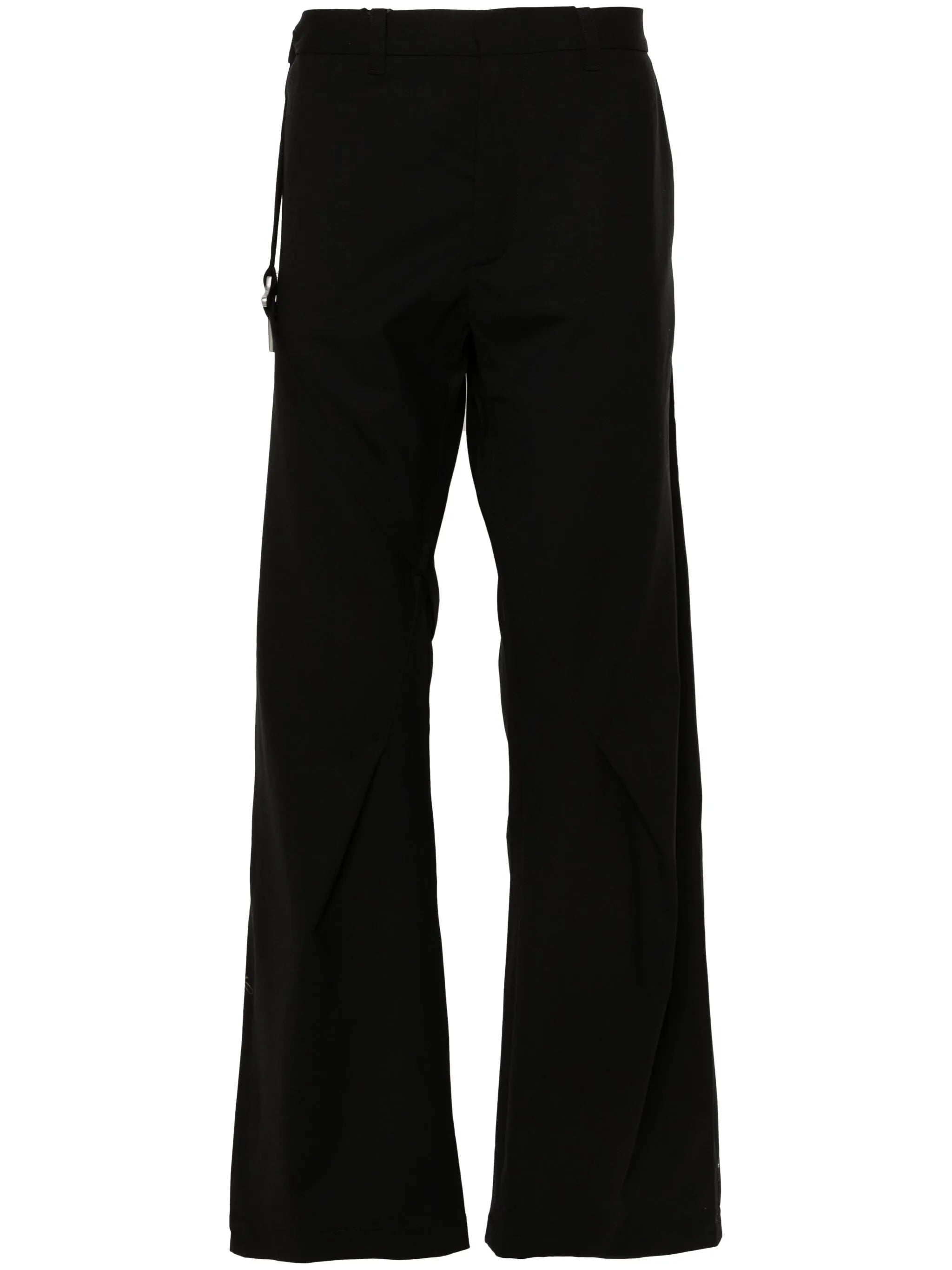 Luminous tailored wool trousers