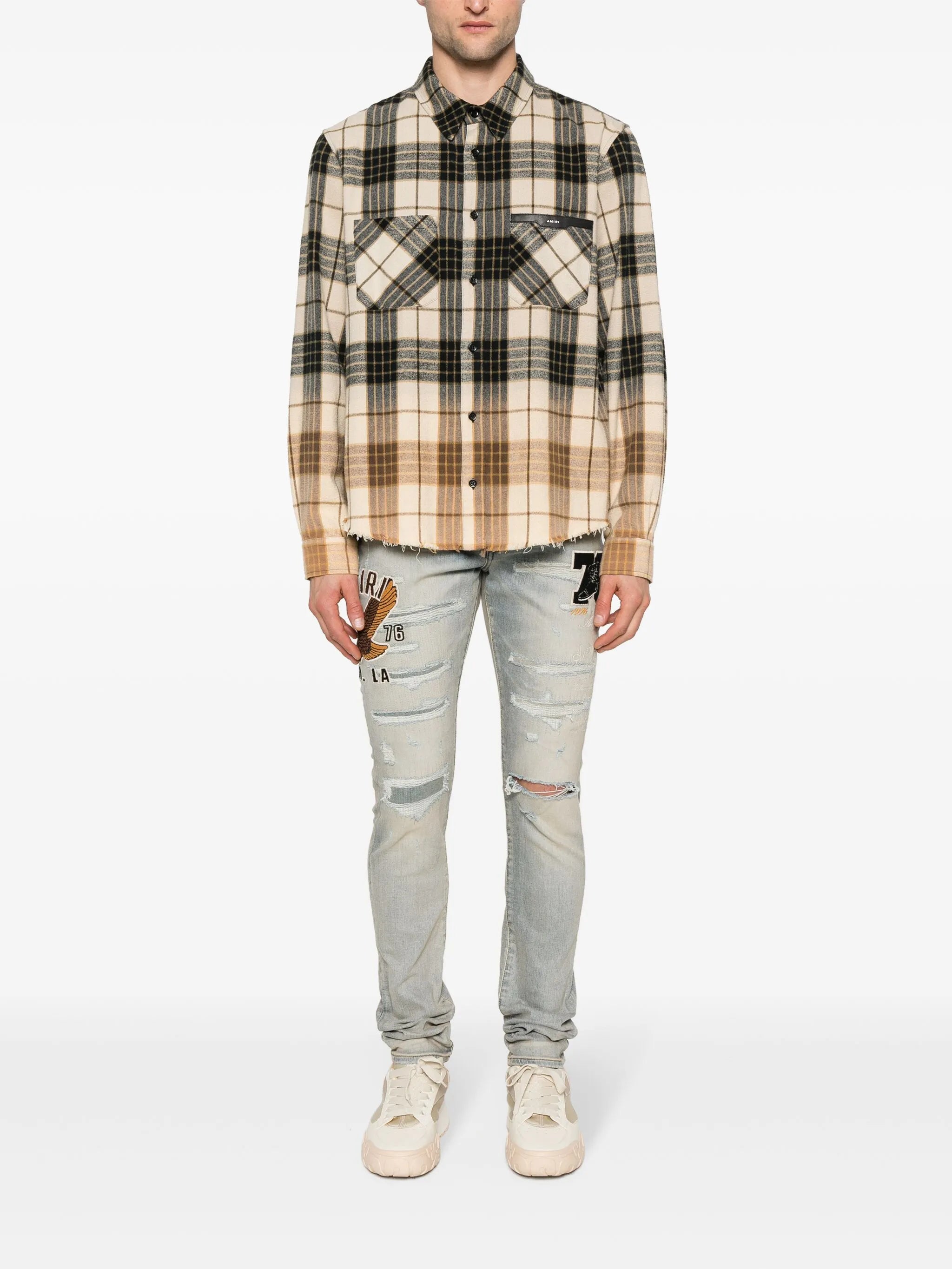 logo-appliqué skinny jeans