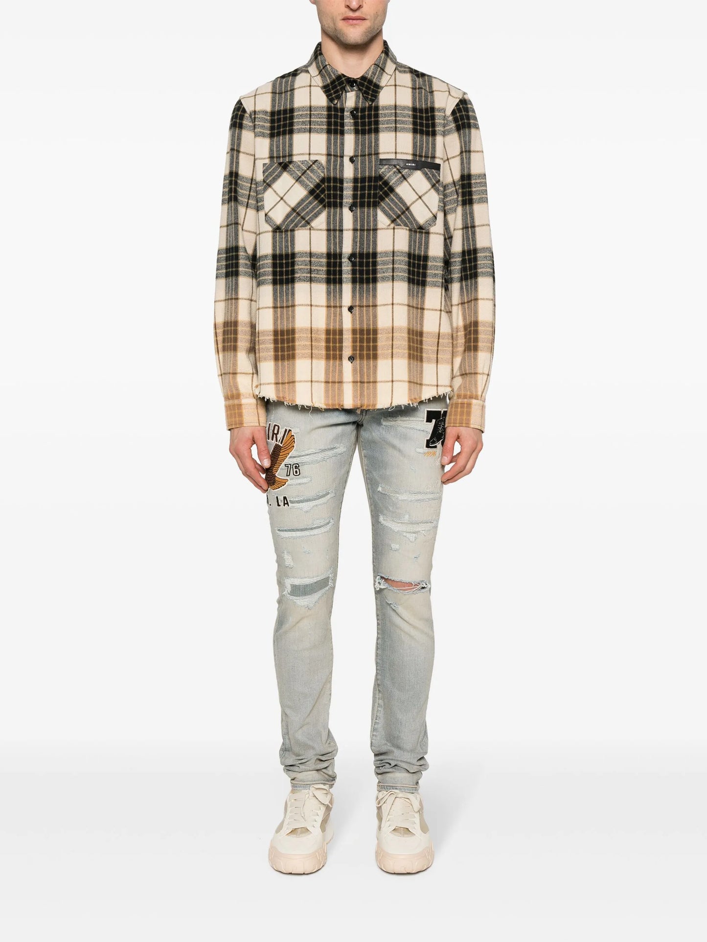 logo-appliqué skinny jeans