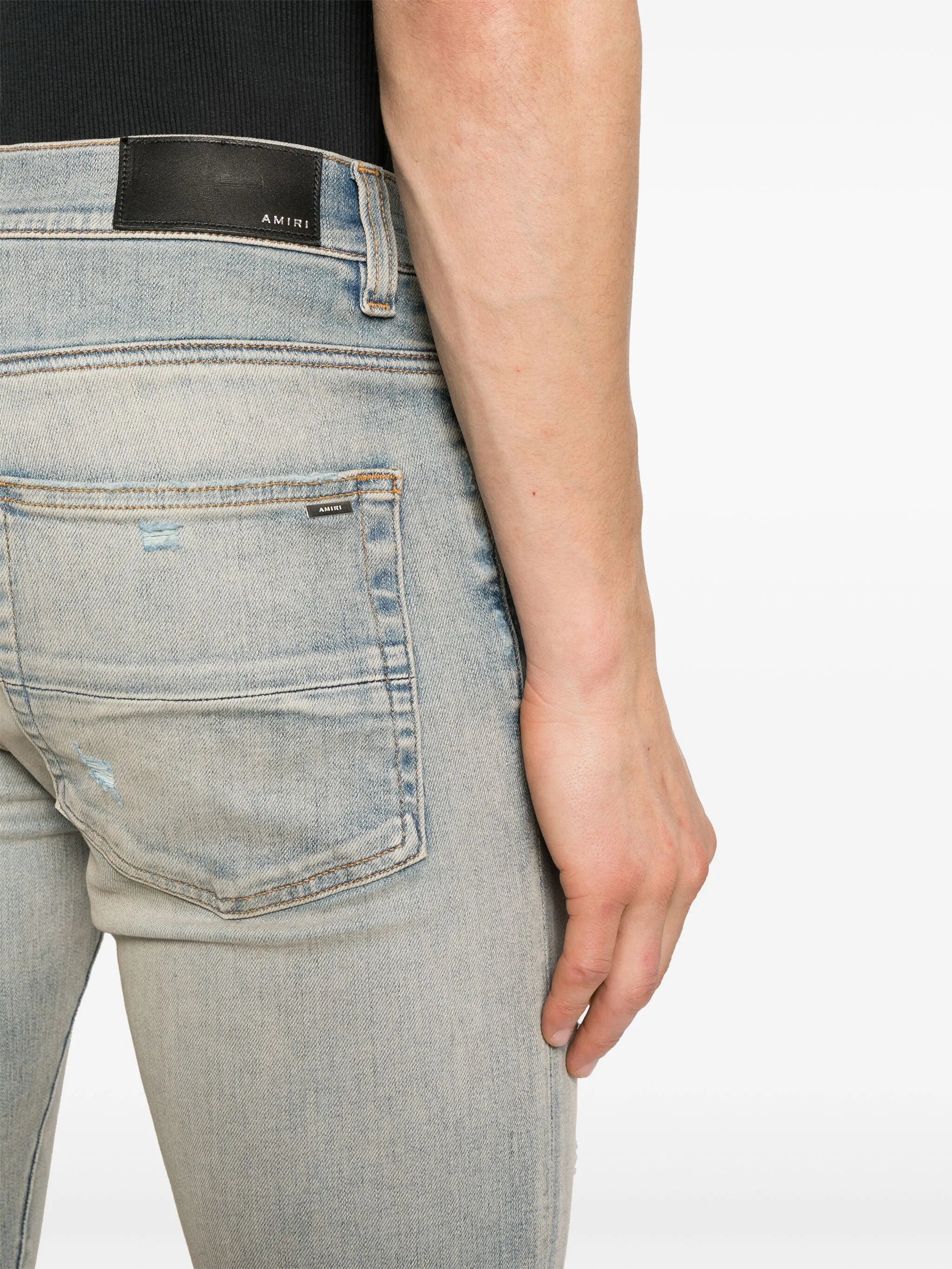 MX1 Suede skinny jeans