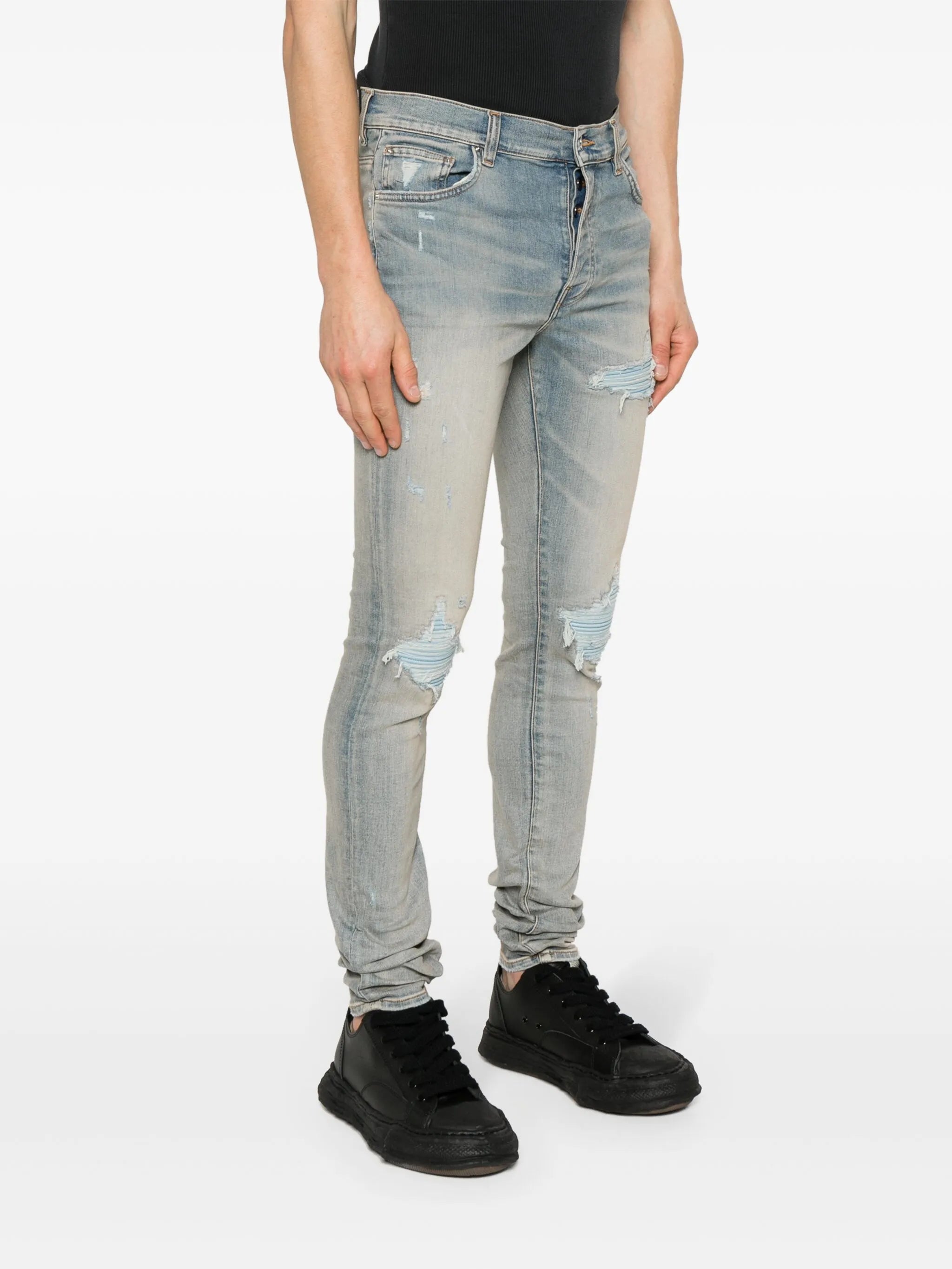MX1 Suede skinny jeans