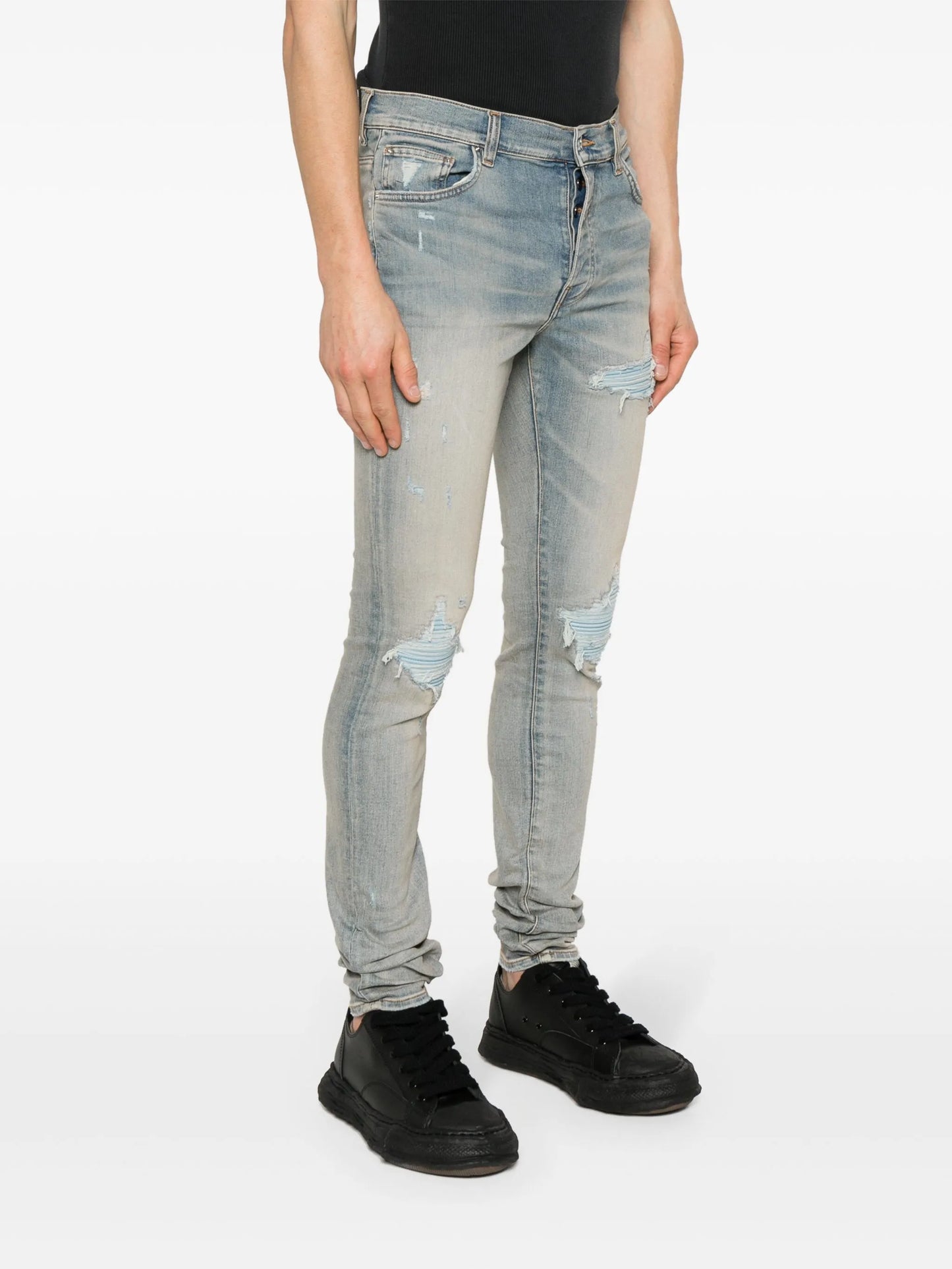 MX1 Suede skinny jeans