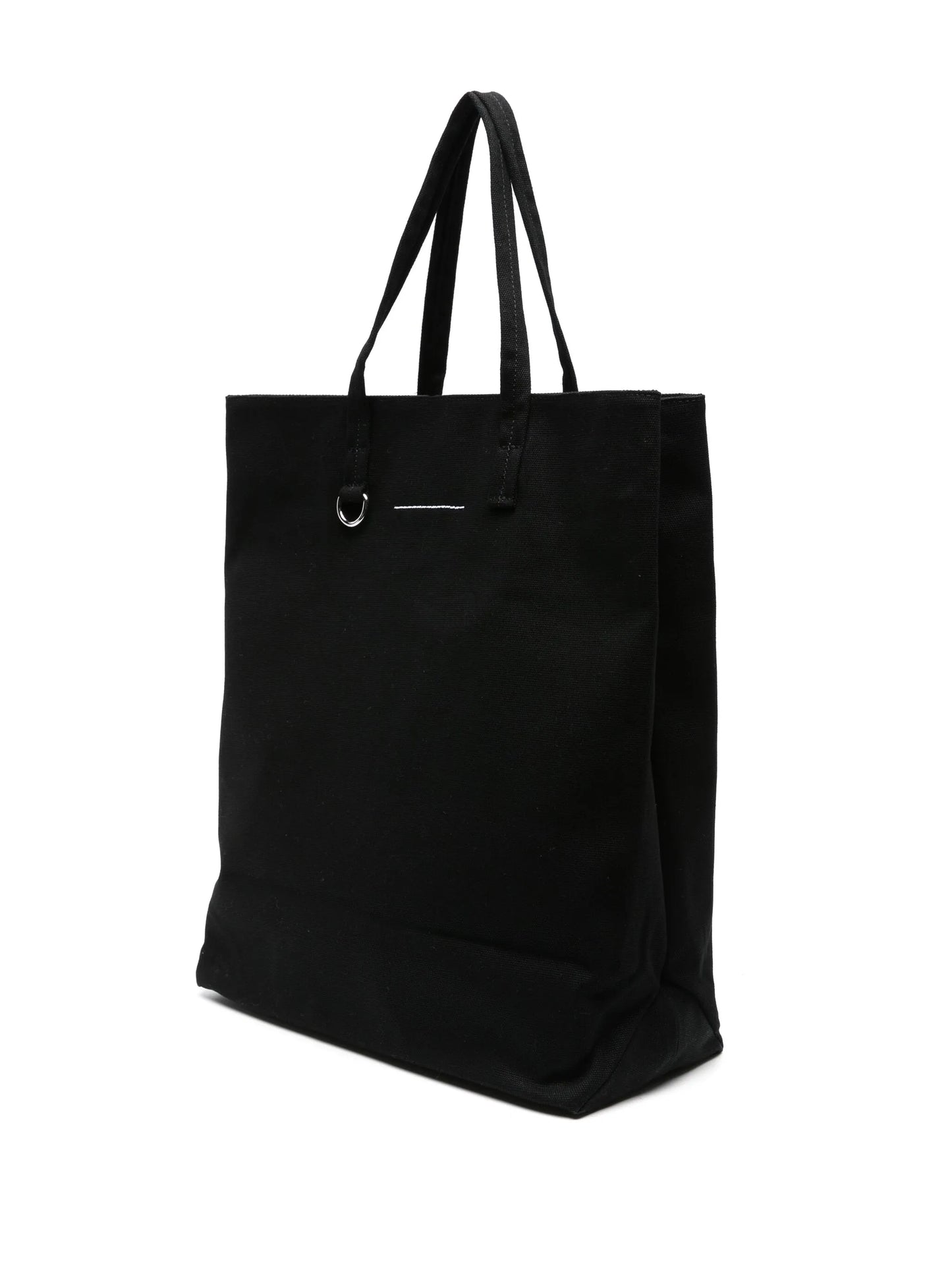 Numbers-motif canvas tote bag