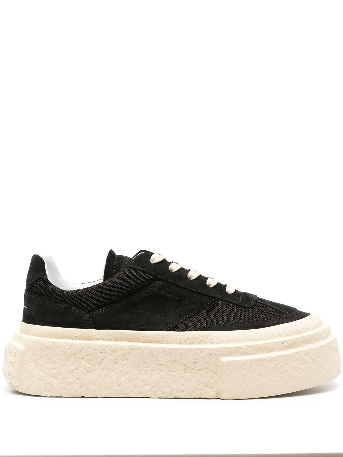 numbers-motif suede sneakers