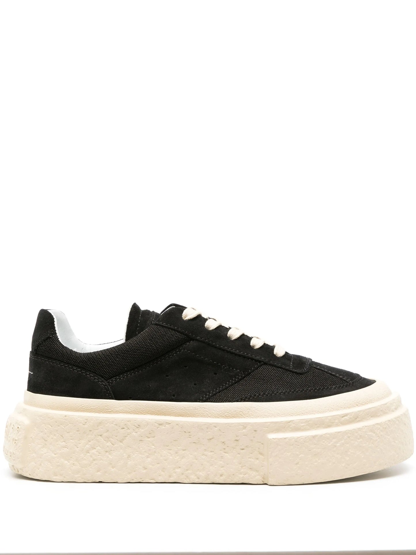 numbers-motif suede sneakers