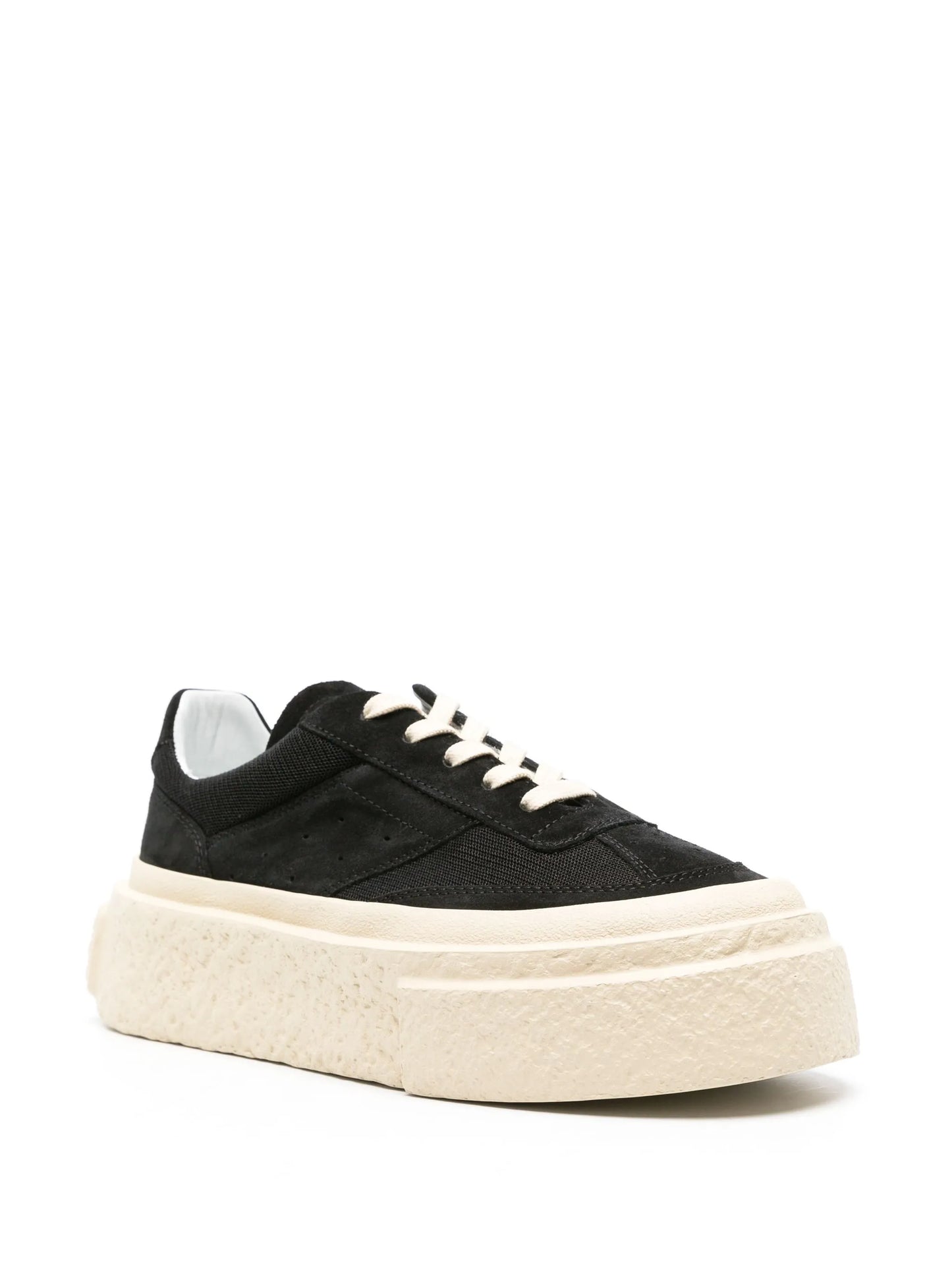 numbers-motif suede sneakers